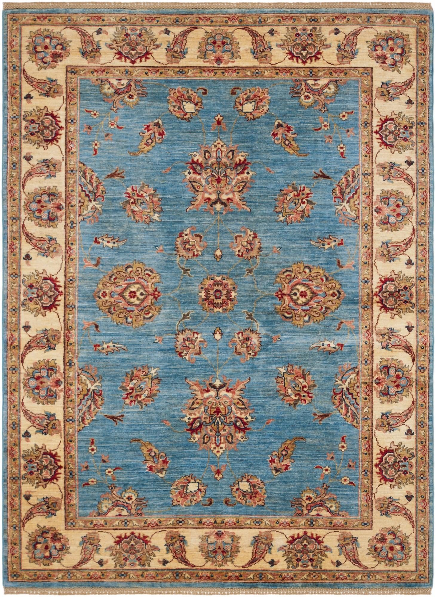 5' 1 x 7' Hand Knotted Ziegler Rug