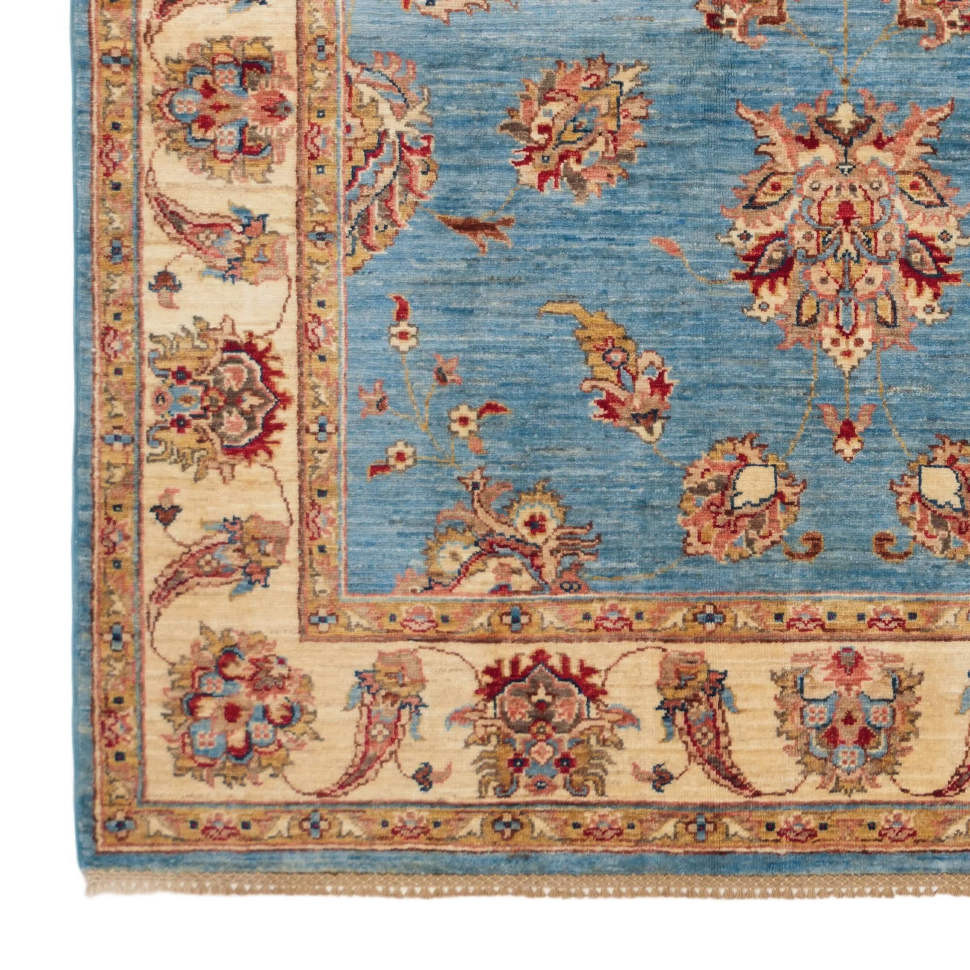 155cm x 215cm Hand Knotted Ziegler Rug
