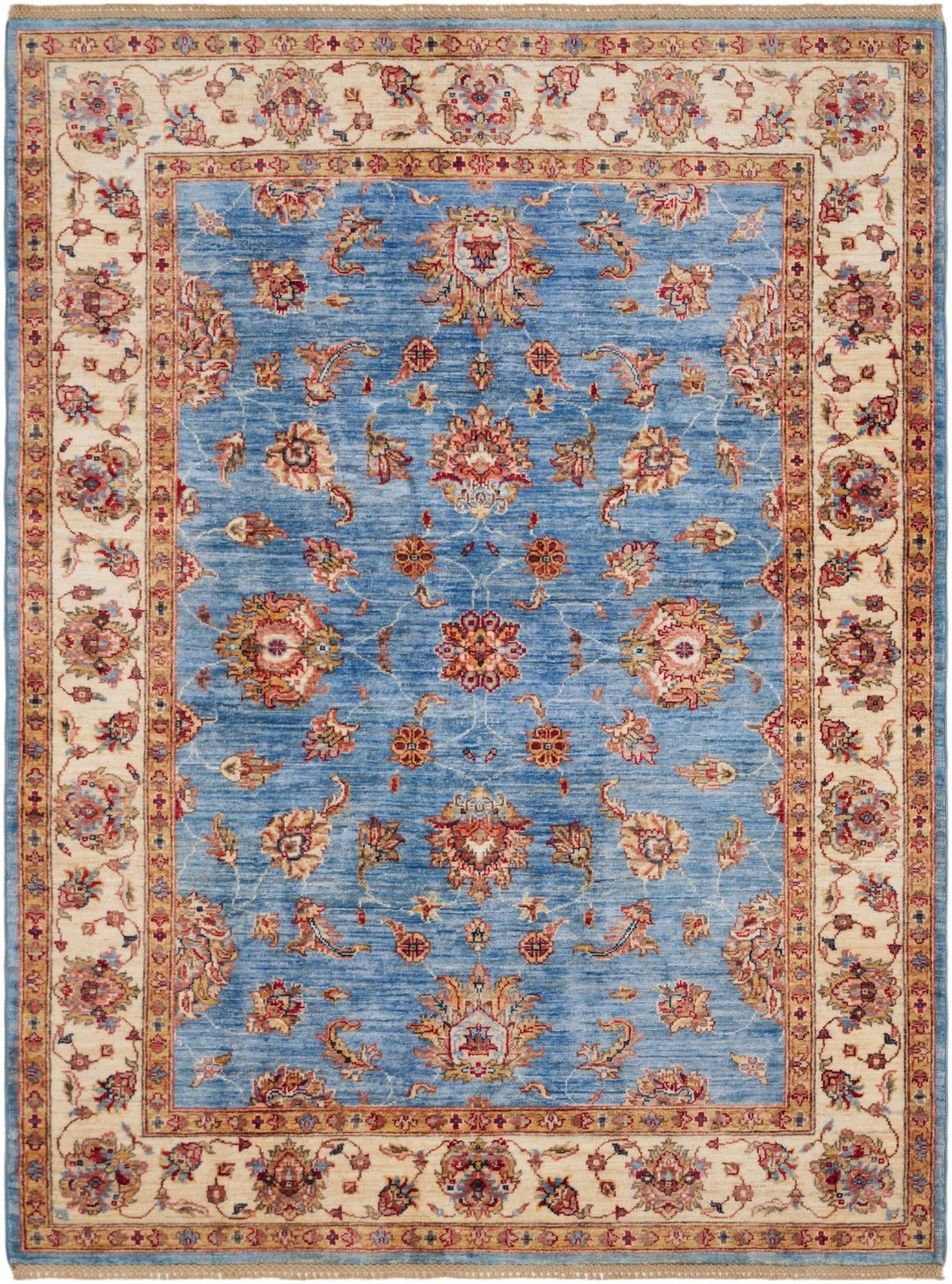 5' 1 x 6' 10 Hand Knotted Ziegler Rug