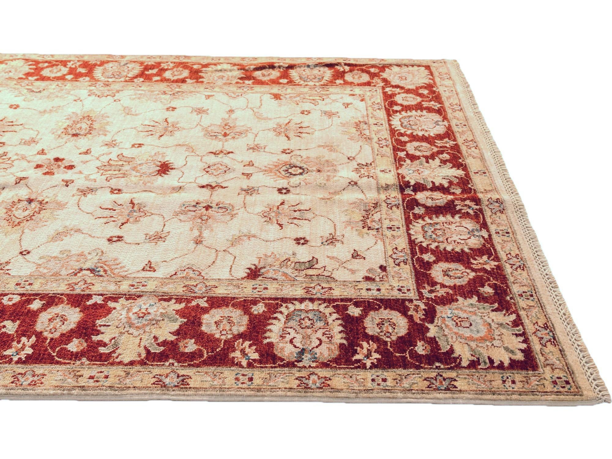 5' x 6' 7 Hand Knotted Ziegler Rug
