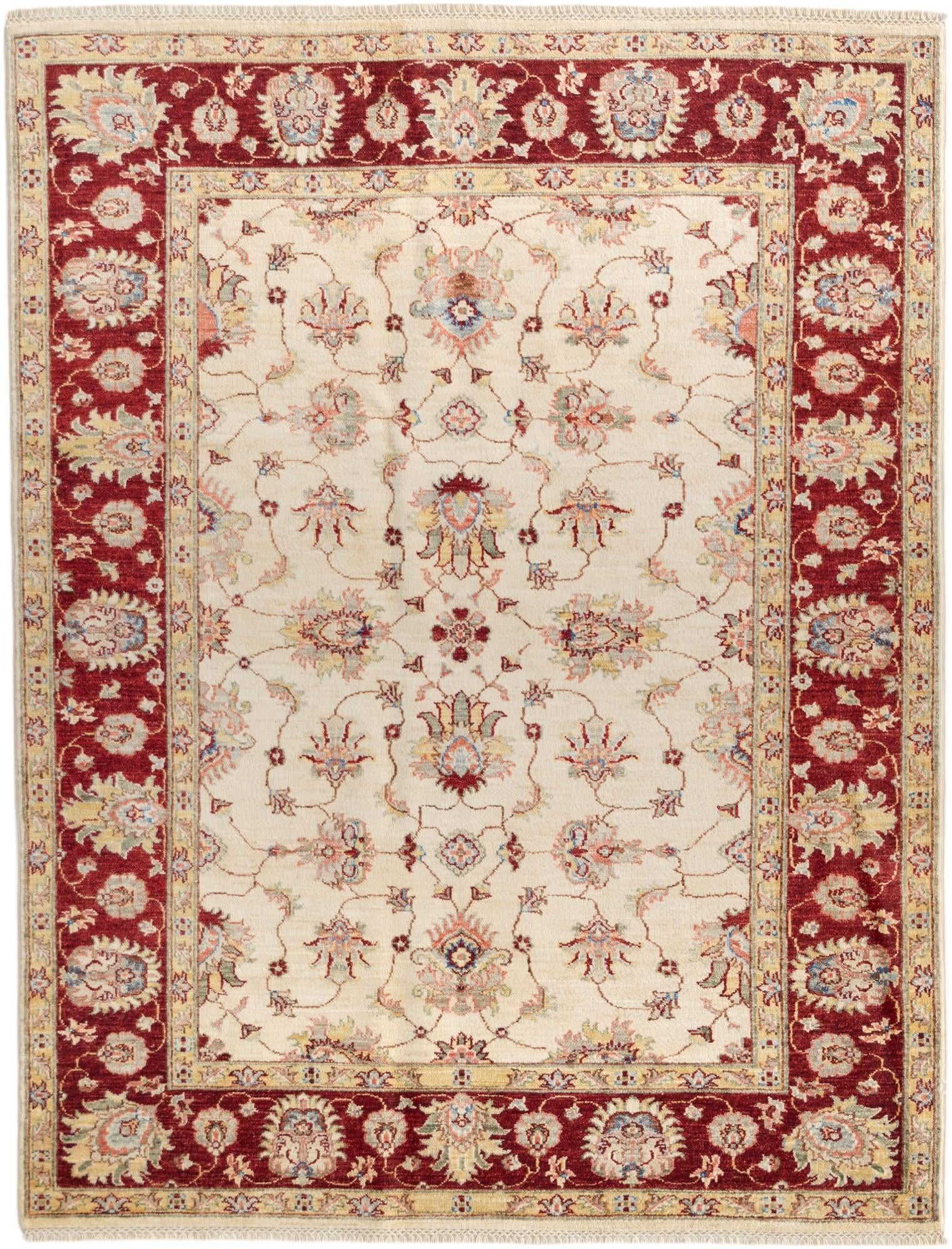 5' x 6' 7 Hand Knotted Ziegler Rug