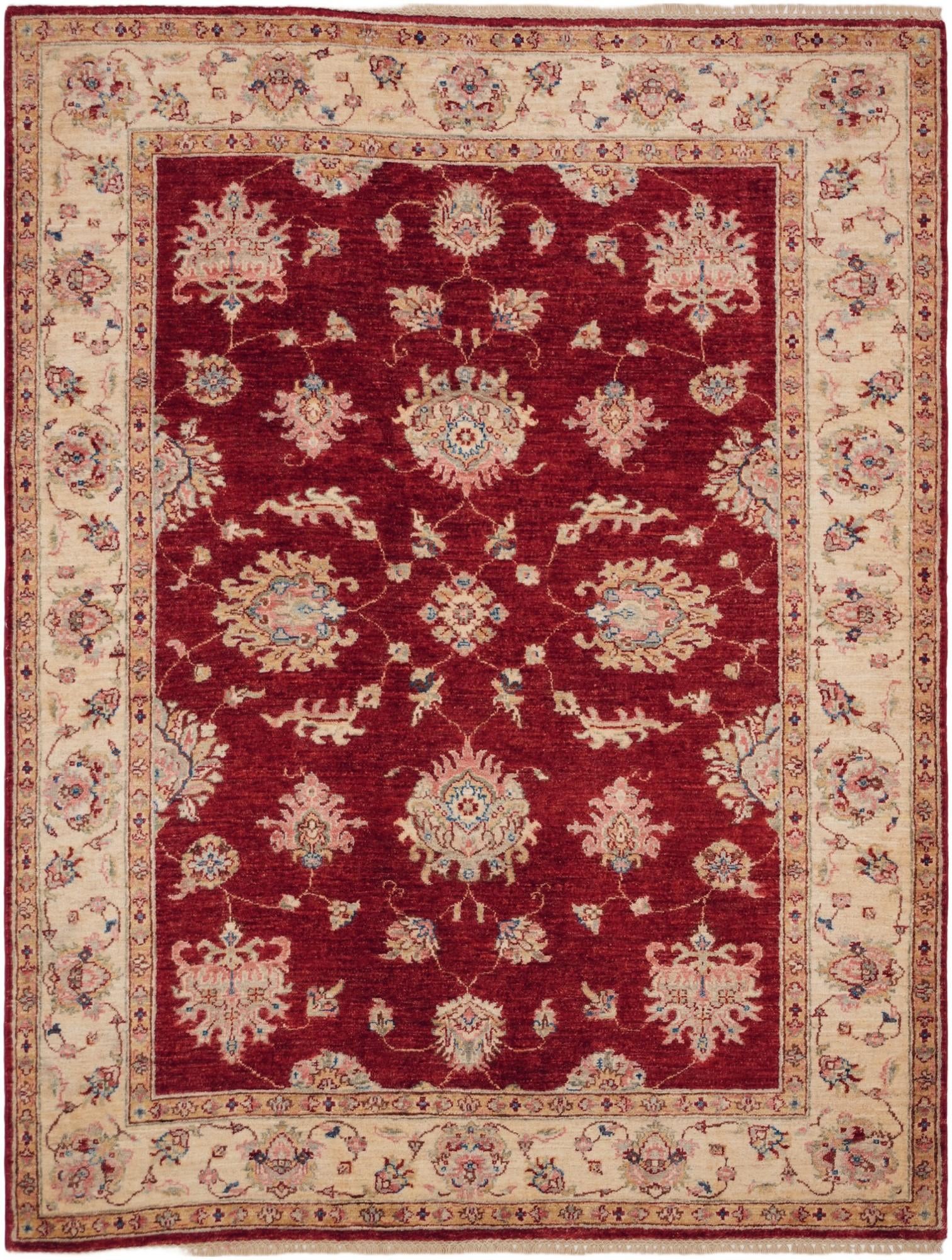 5' 1 x 6' 8 Hand Knotted Ziegler Rug