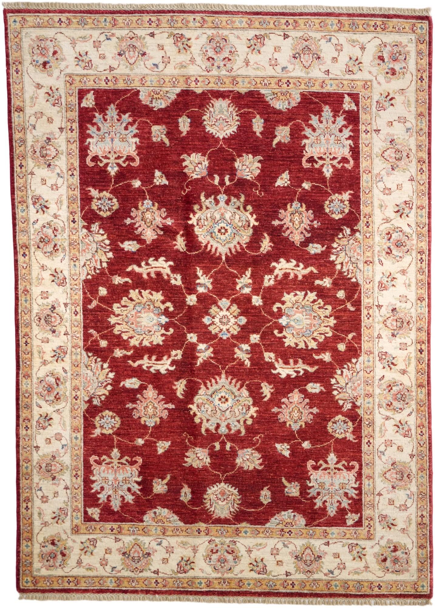 4' 11 x 6' 11 Hand Knotted Ziegler Rug