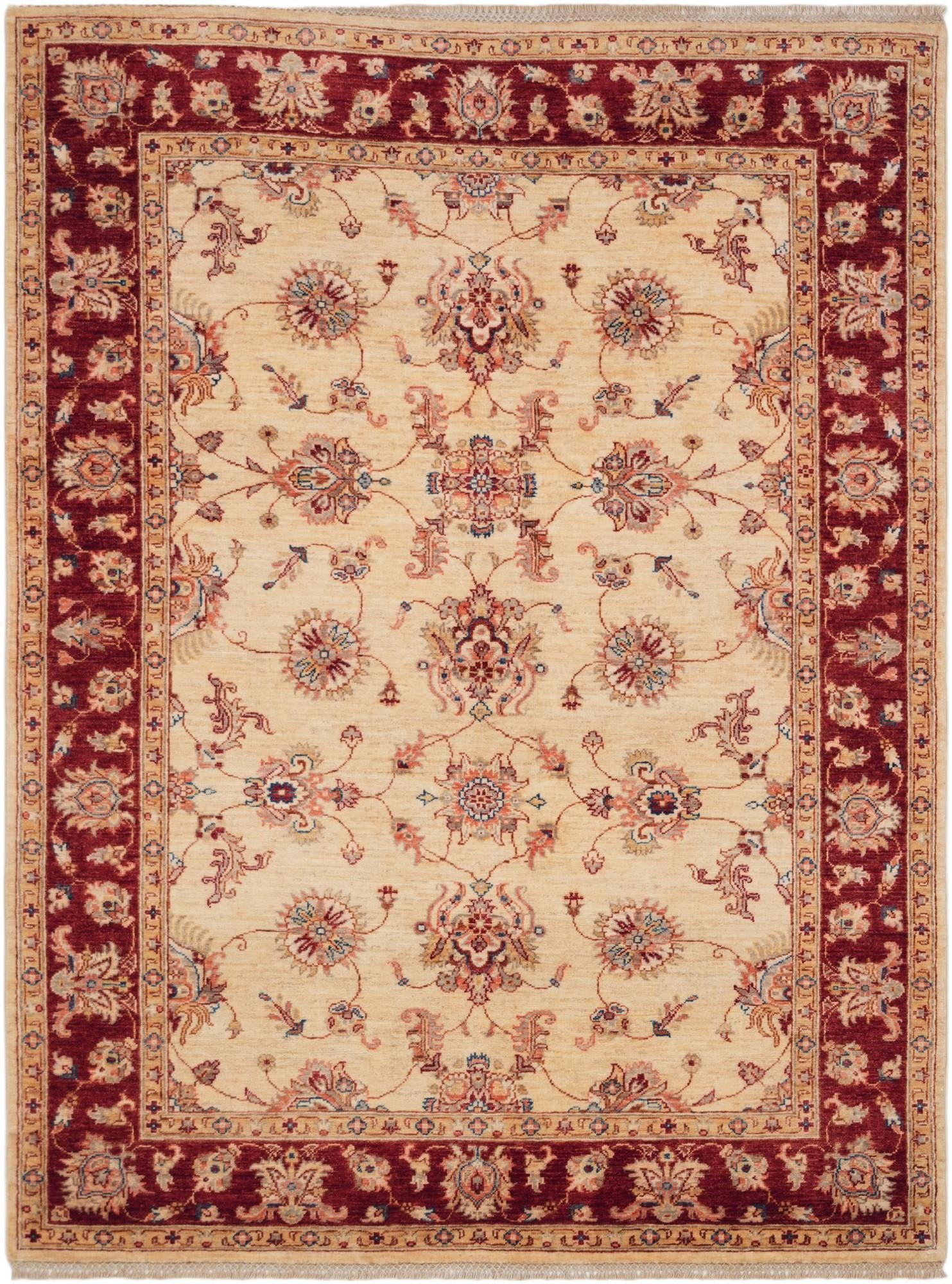5' 1 x 6' 10 Hand Knotted Ziegler Rug