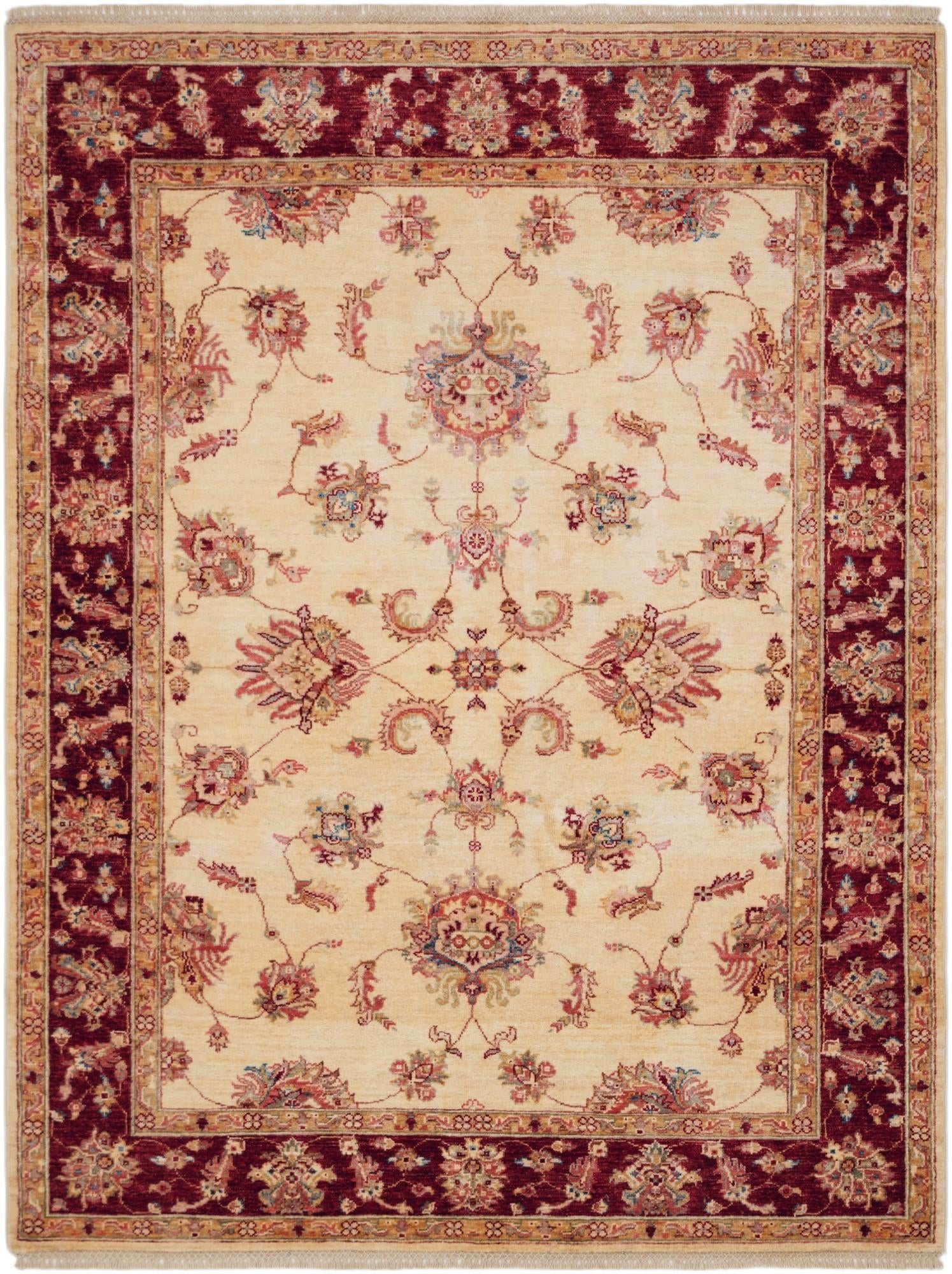 5' x 6' 9 Hand Knotted Ziegler Rug