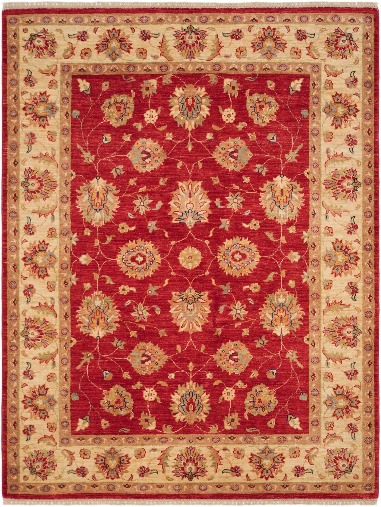 5' 2 x 6' 10 Hand Knotted Ziegler Rug