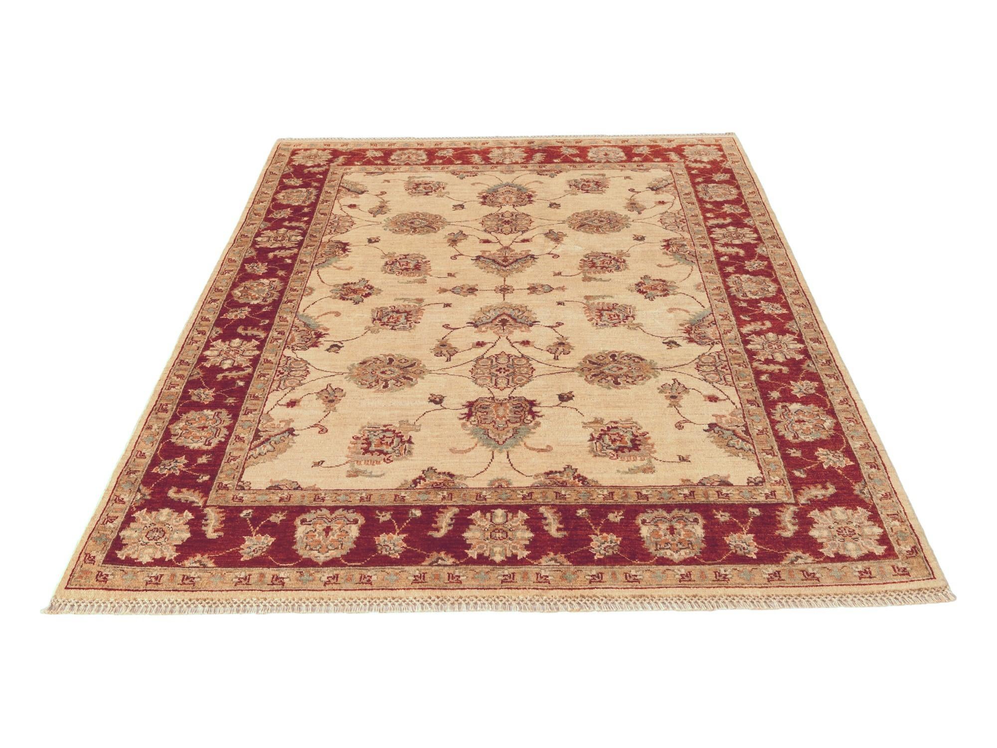 5' x 6' 8 Hand Knotted Ziegler Rug