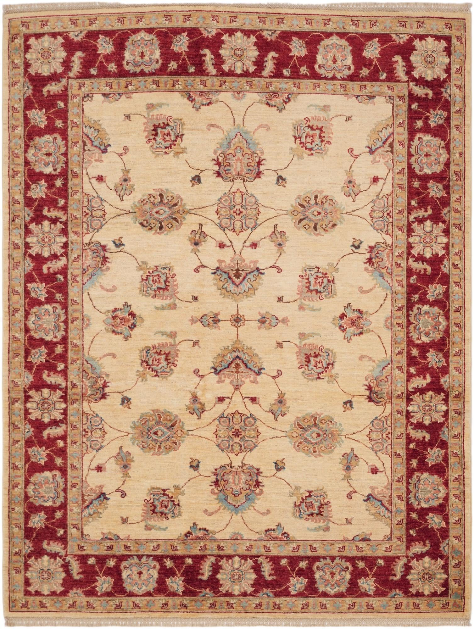 5' x 6' 8 Hand Knotted Ziegler Rug