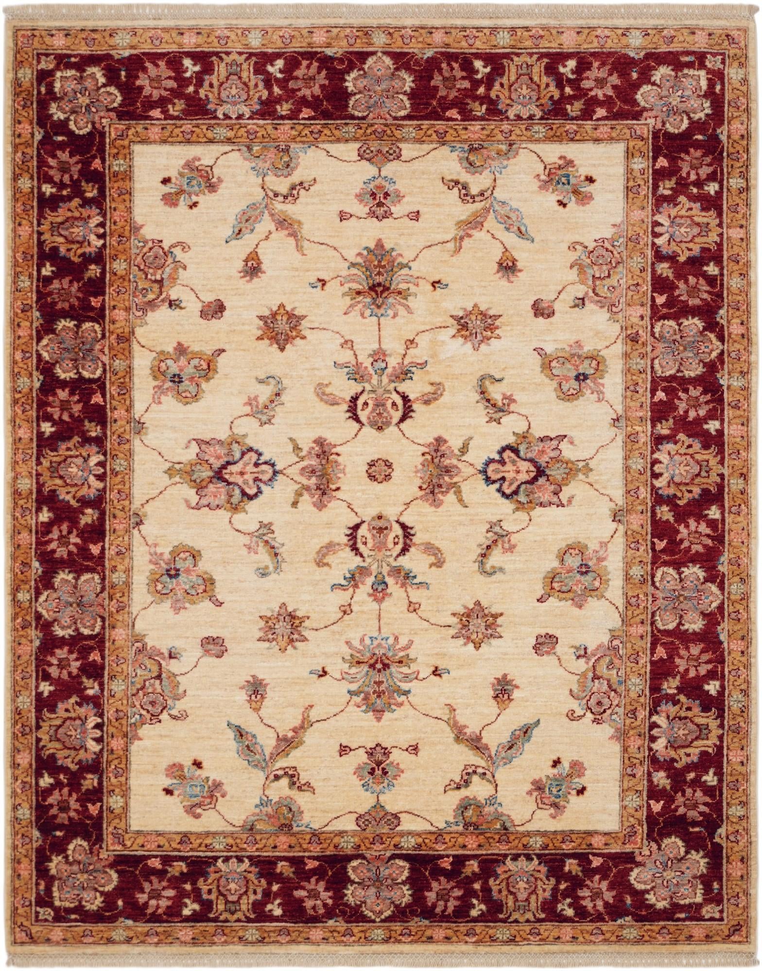 5' 1 x 6' 6 Hand Knotted Ziegler Rug