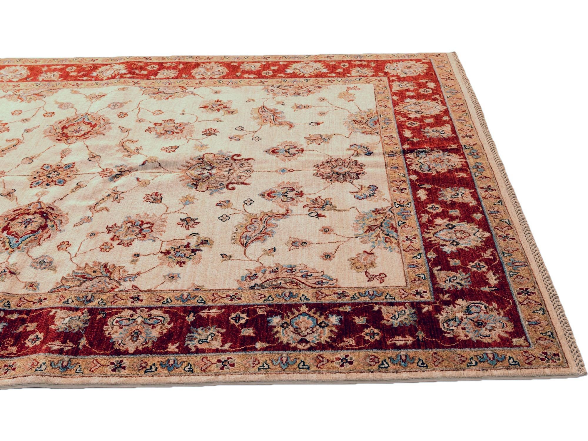 5' 7 x 8' 2 Hand Knotted Ziegler Rug