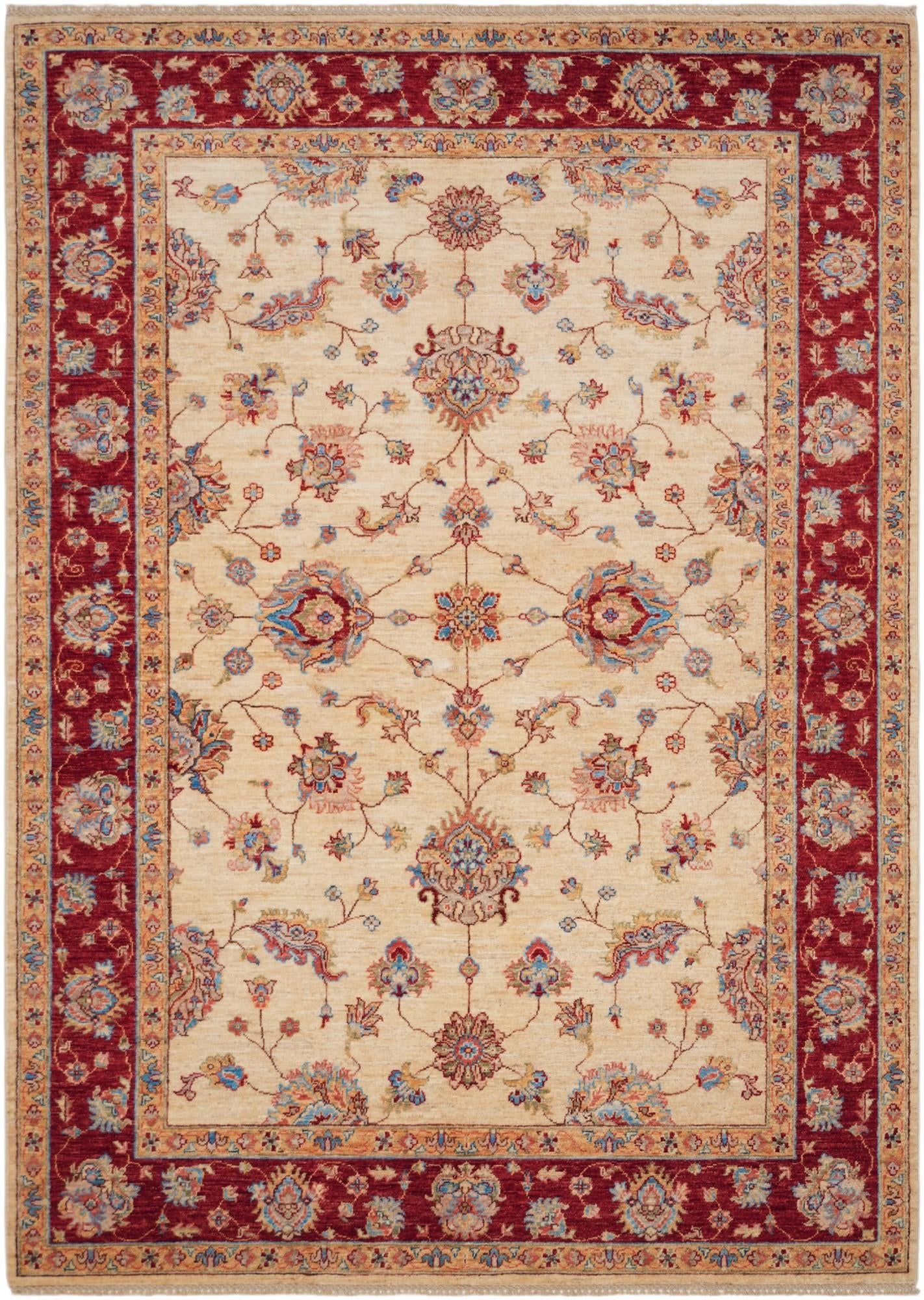 5' 9 x 8' Hand Knotted Ziegler Rug