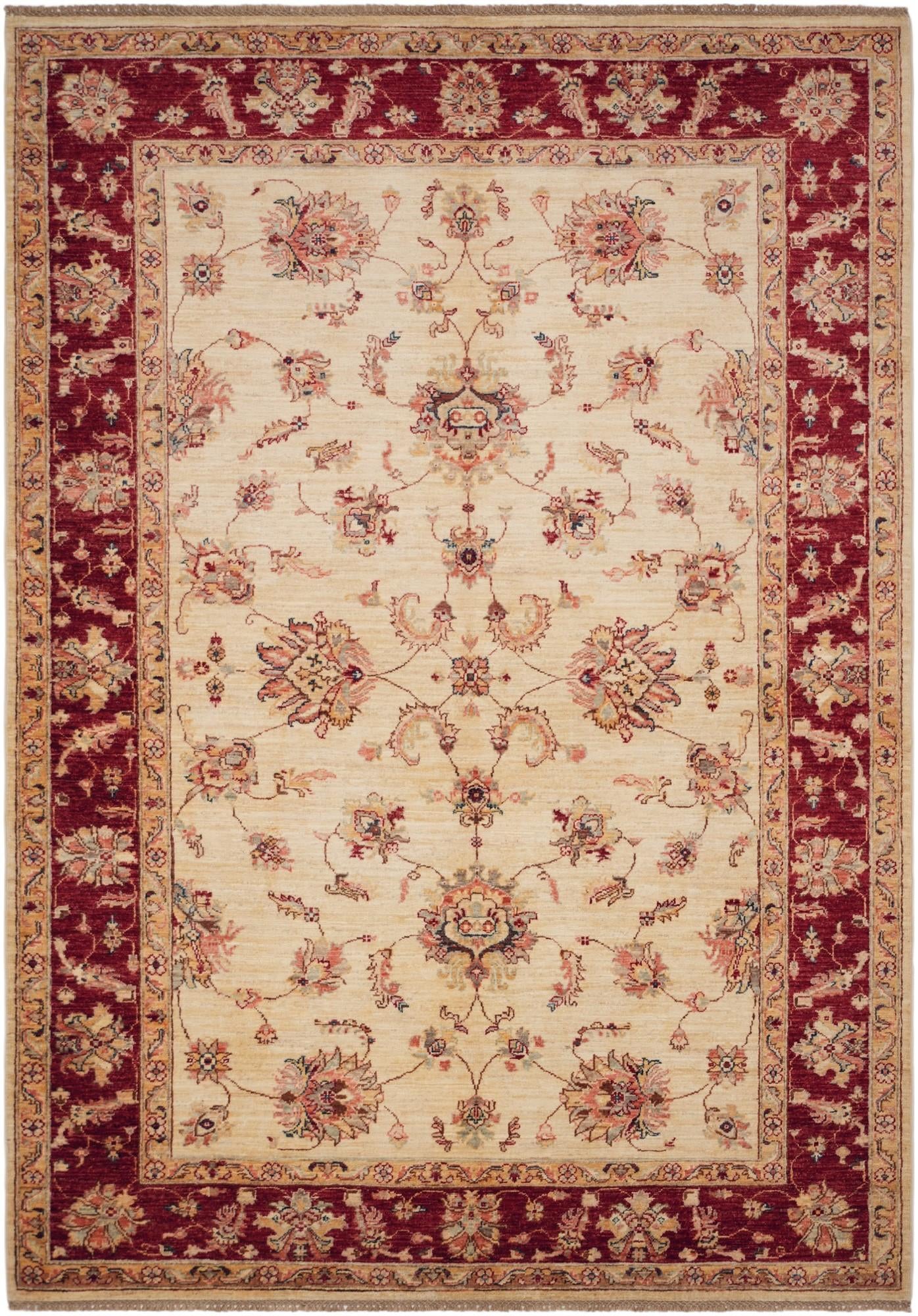 5' 8 x 8' 1 Hand Knotted Ziegler Rug