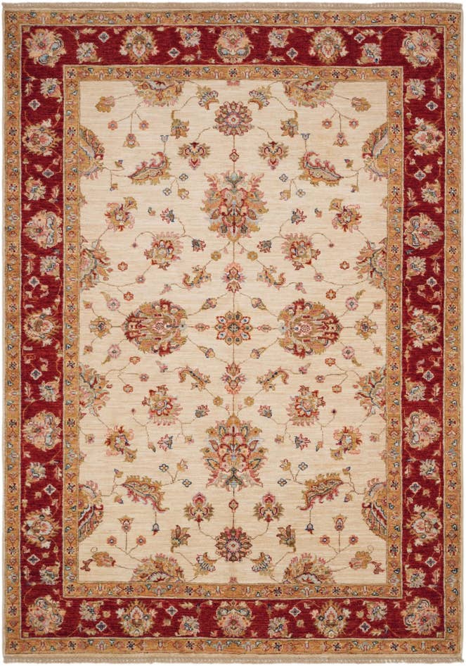 Detailansicht von 170cm x 245cm Handgeknüpft Ziegler Teppich