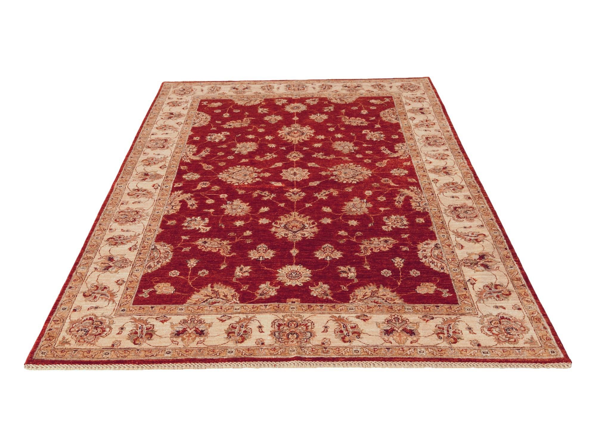 5' 9 x 8' 3 Hand Knotted Ziegler Rug
