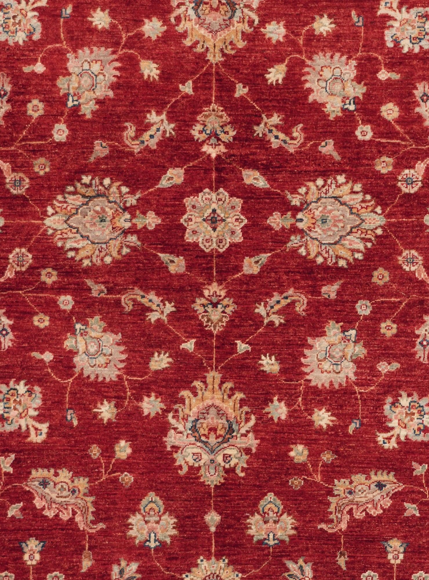 5' 9 x 8' 3 Hand Knotted Ziegler Rug