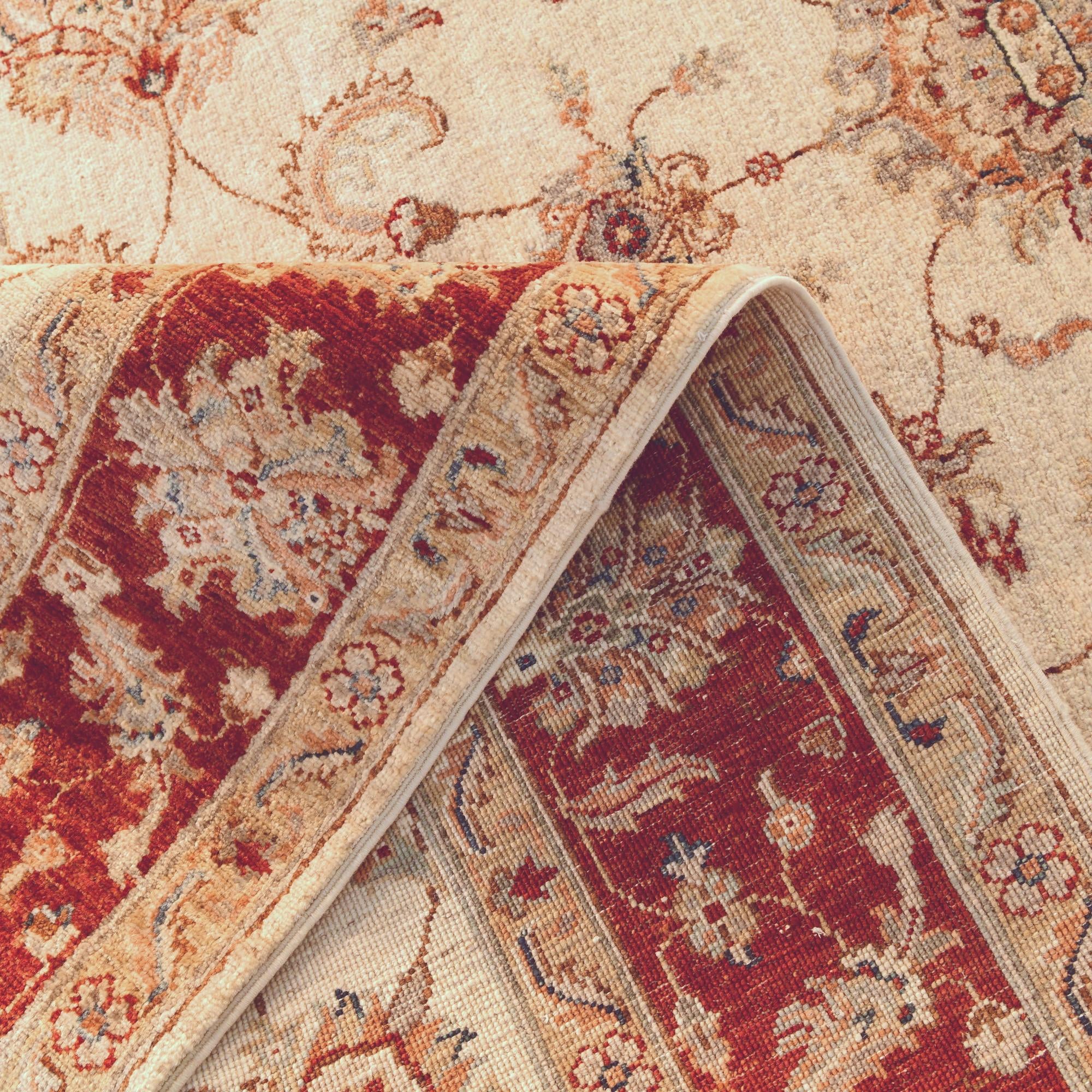 5' 9 x 8' Hand Knotted Ziegler Rug