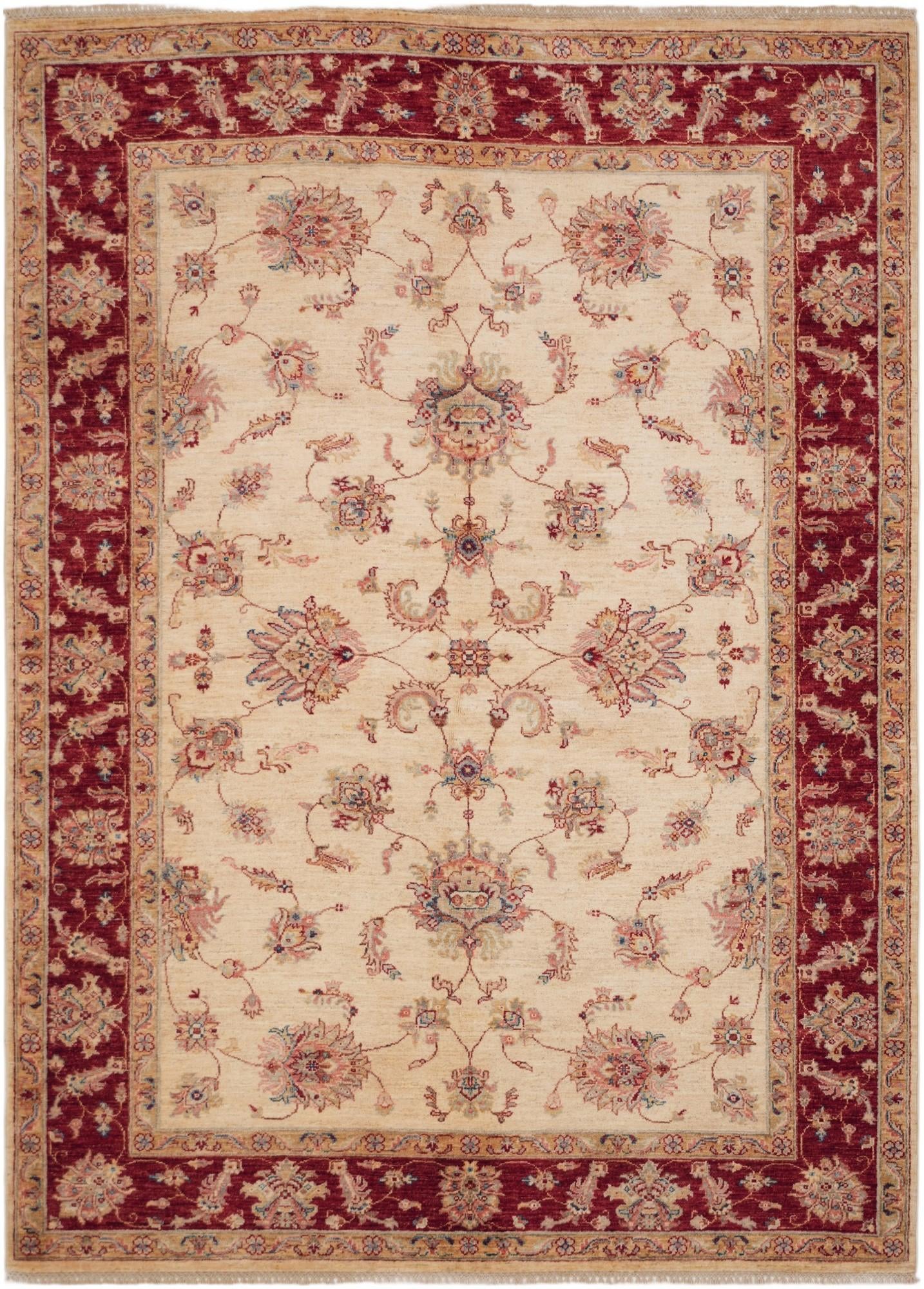 5' 9 x 8' Hand Knotted Ziegler Rug