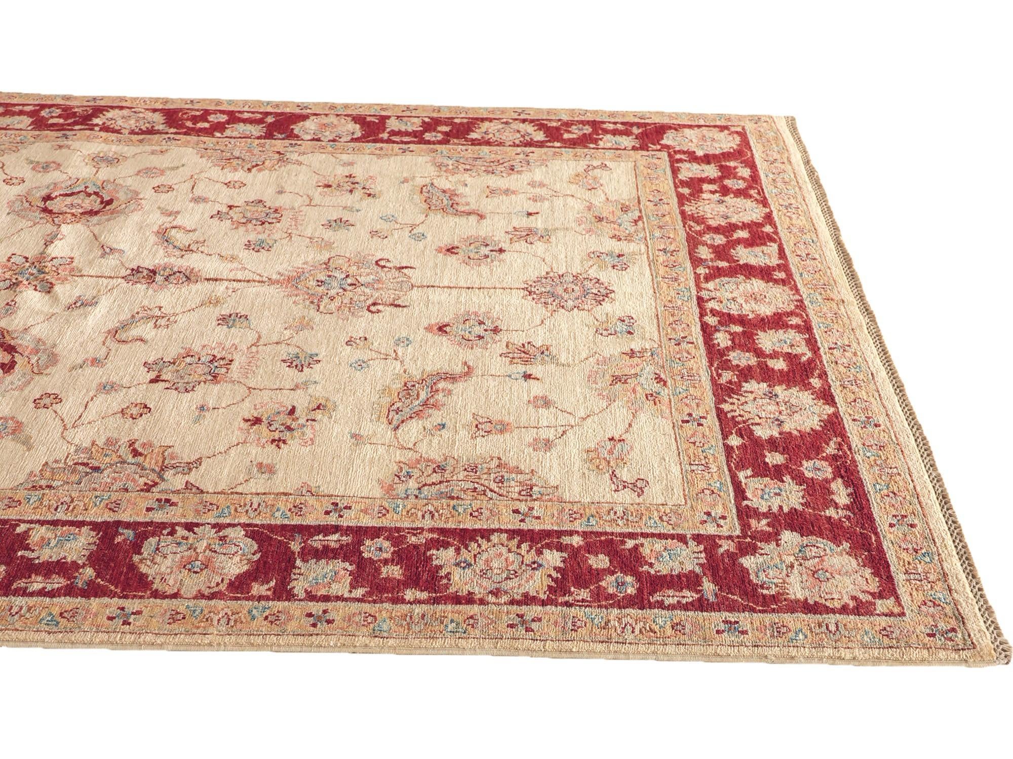 Detail image 6 of 10: 5' 7 x 8' 4 Hand Knotted Ziegler Rug