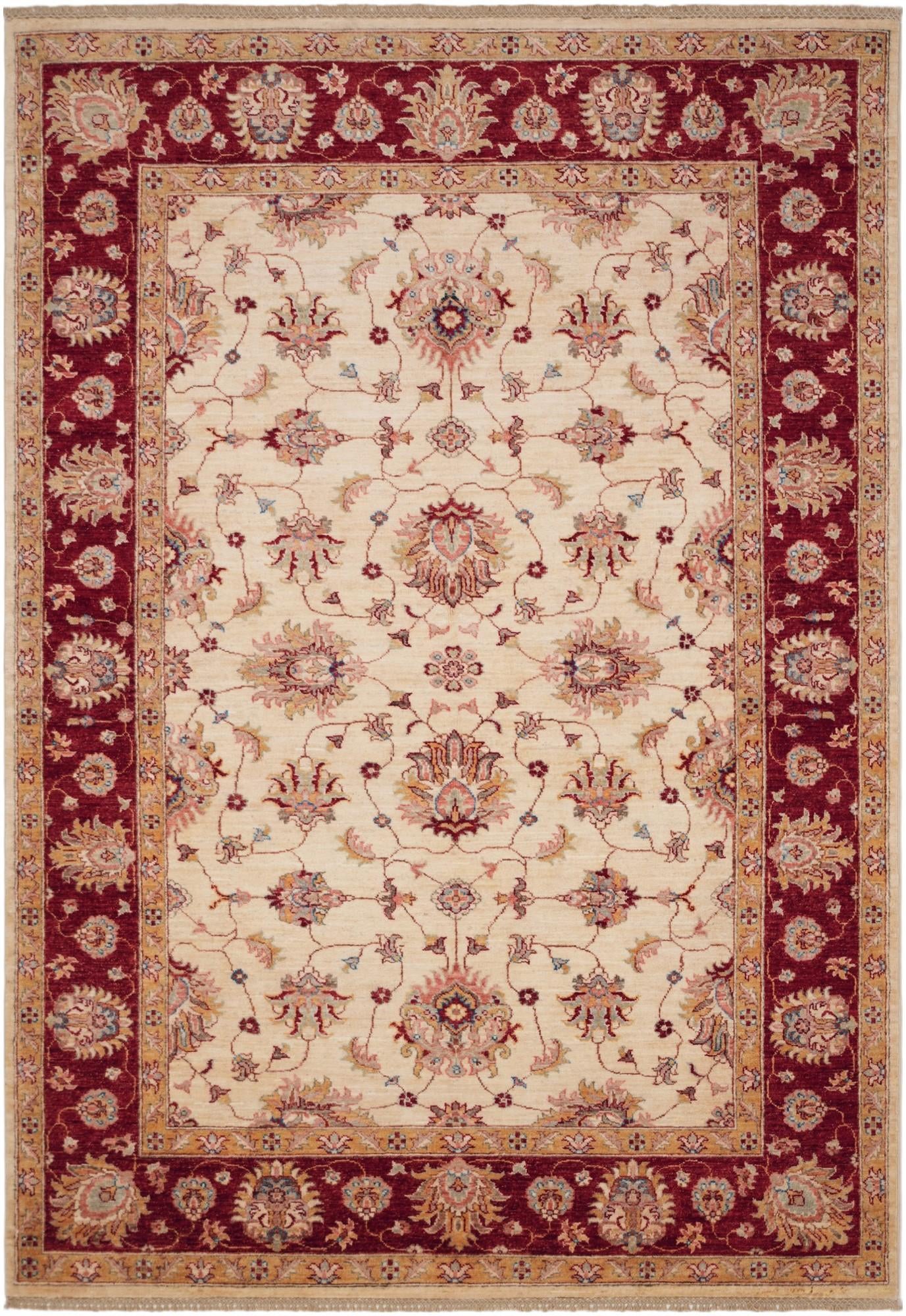 5' 6 x 8' Hand Knotted Ziegler Rug