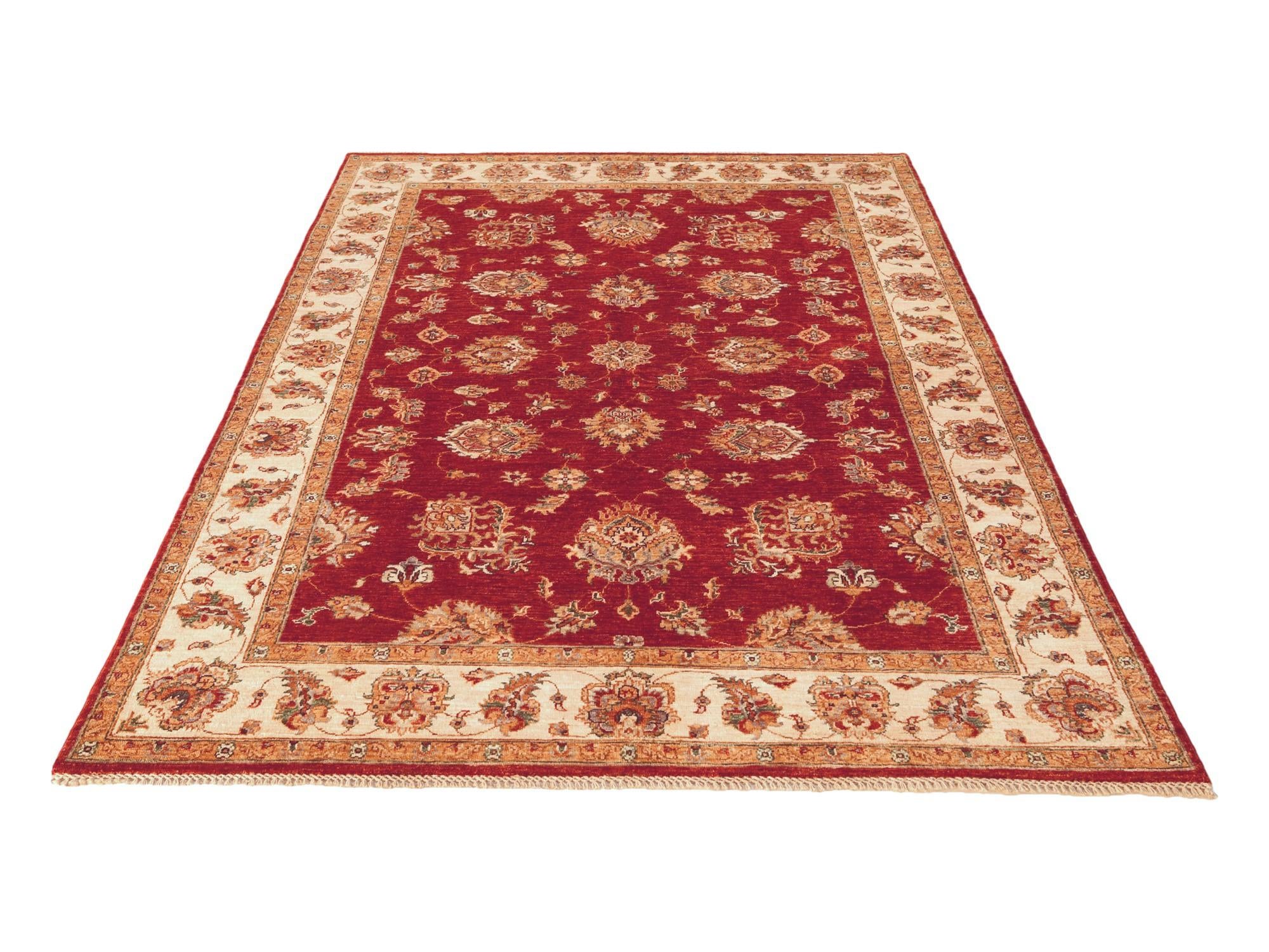 5' 7 x 8' Hand Knotted Ziegler Rug