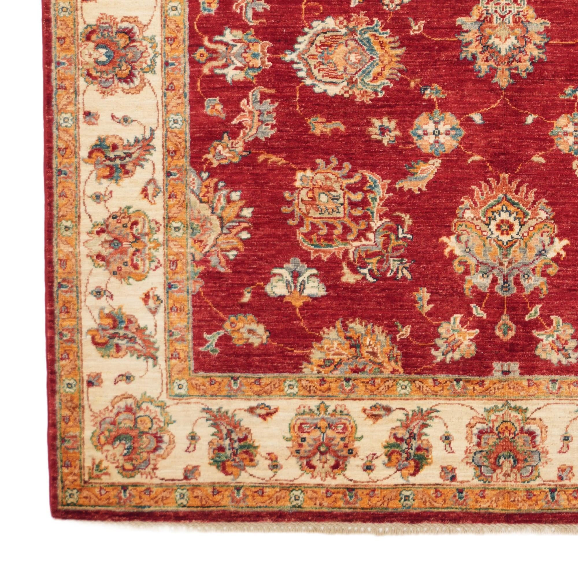 5' 7 x 8' Hand Knotted Ziegler Rug