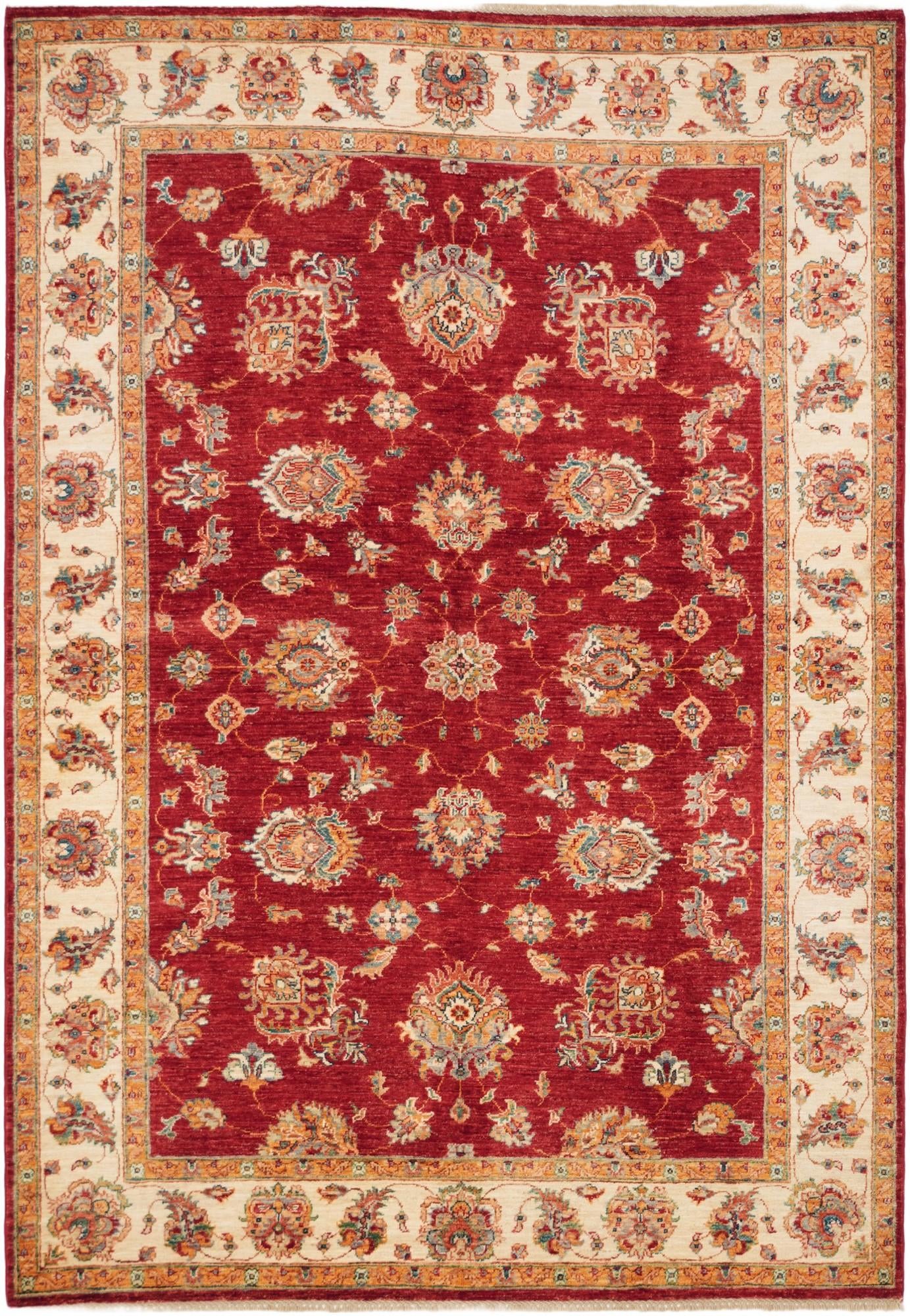 5' 7 x 8' Hand Knotted Ziegler Rug