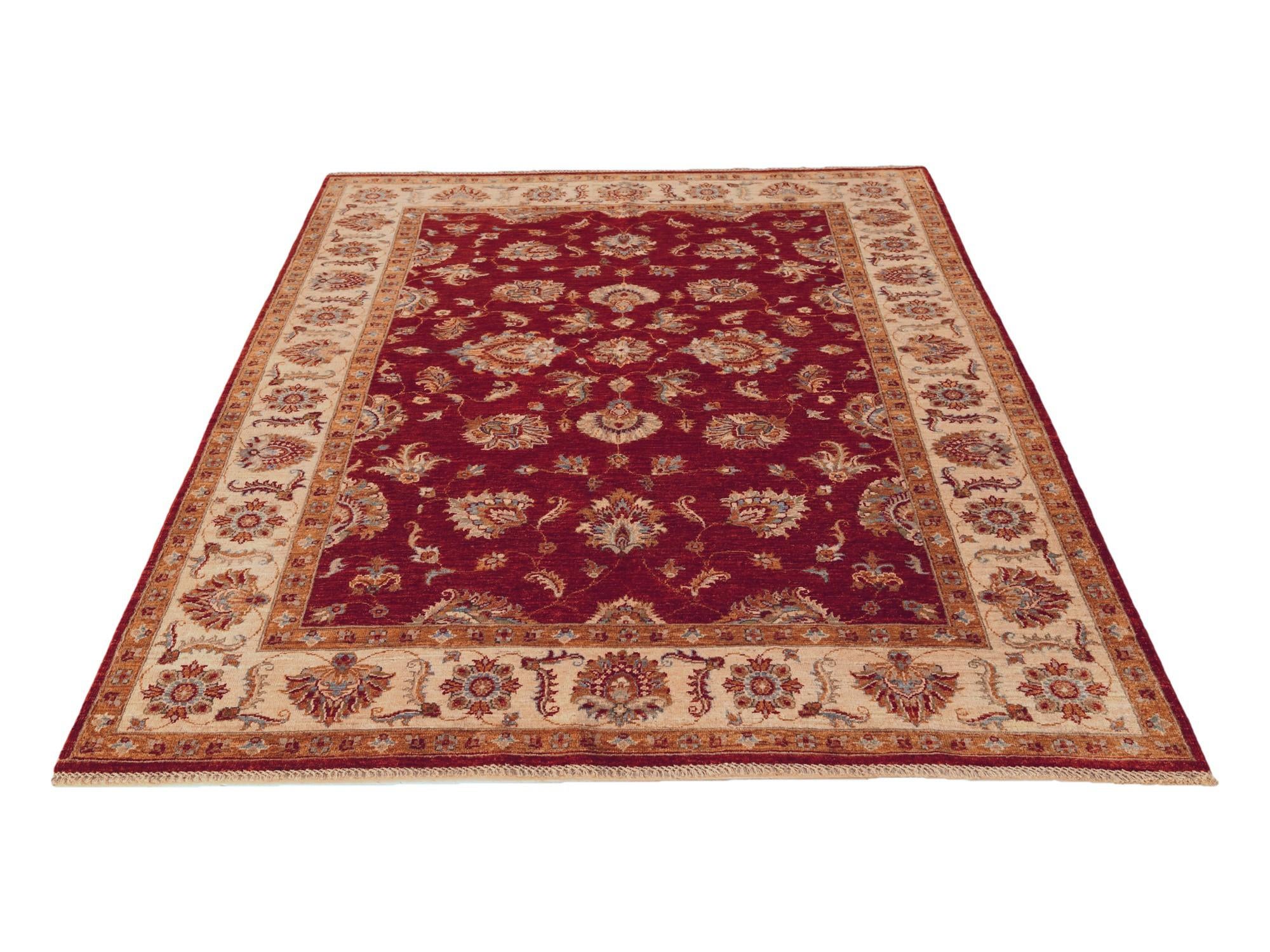 5' 11 x 7' 10 Hand Knotted Ziegler Rug