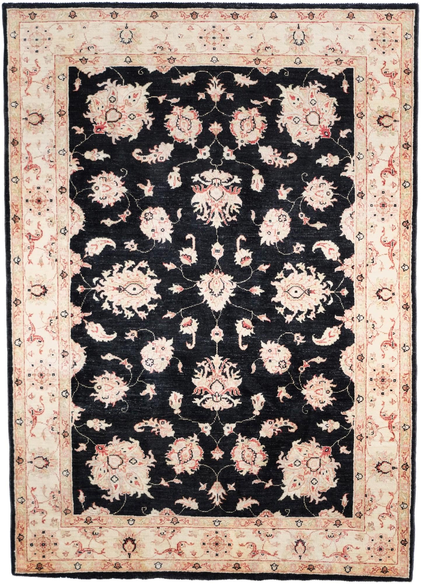 4' 10 x 6' 8 Hand Knotted Ziegler Rug