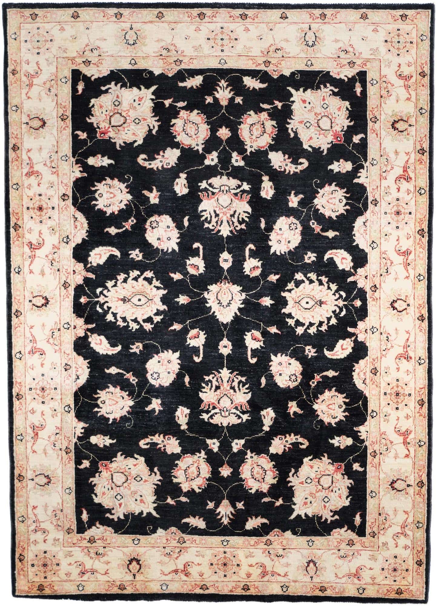 4' 10 x 6' 8 Hand Knotted Ziegler Rug