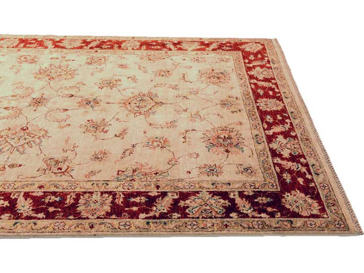 5' 8 x 8' 3 Hand Knotted Ziegler Rug