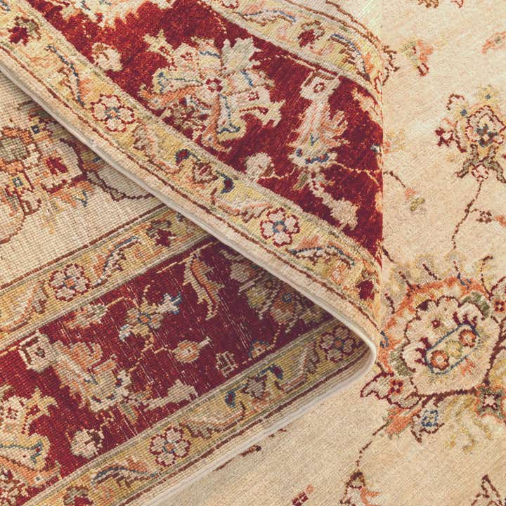 5' 8 x 8' 3 Hand Knotted Ziegler Rug