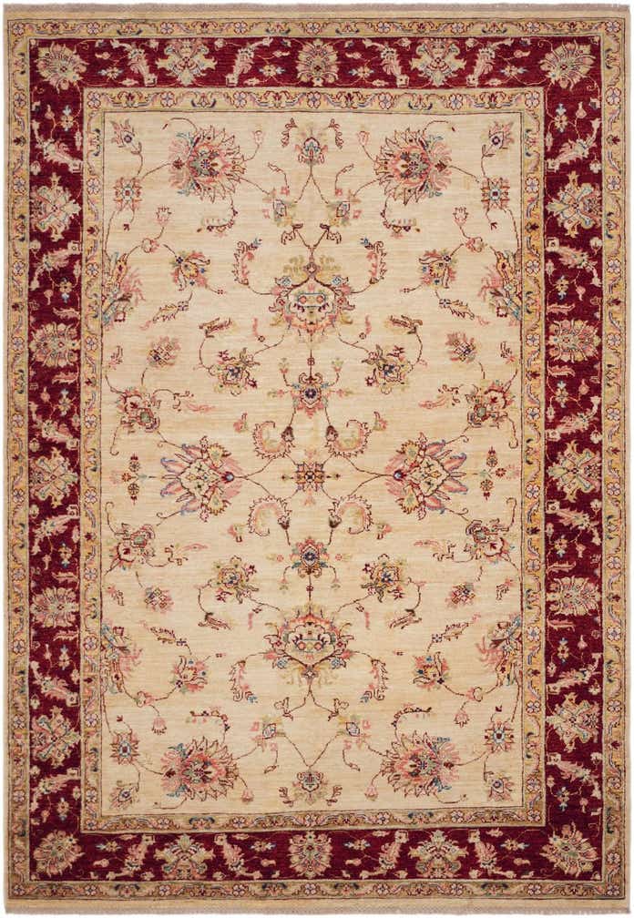 5' 8 x 8' 3 Hand Knotted Ziegler Rug