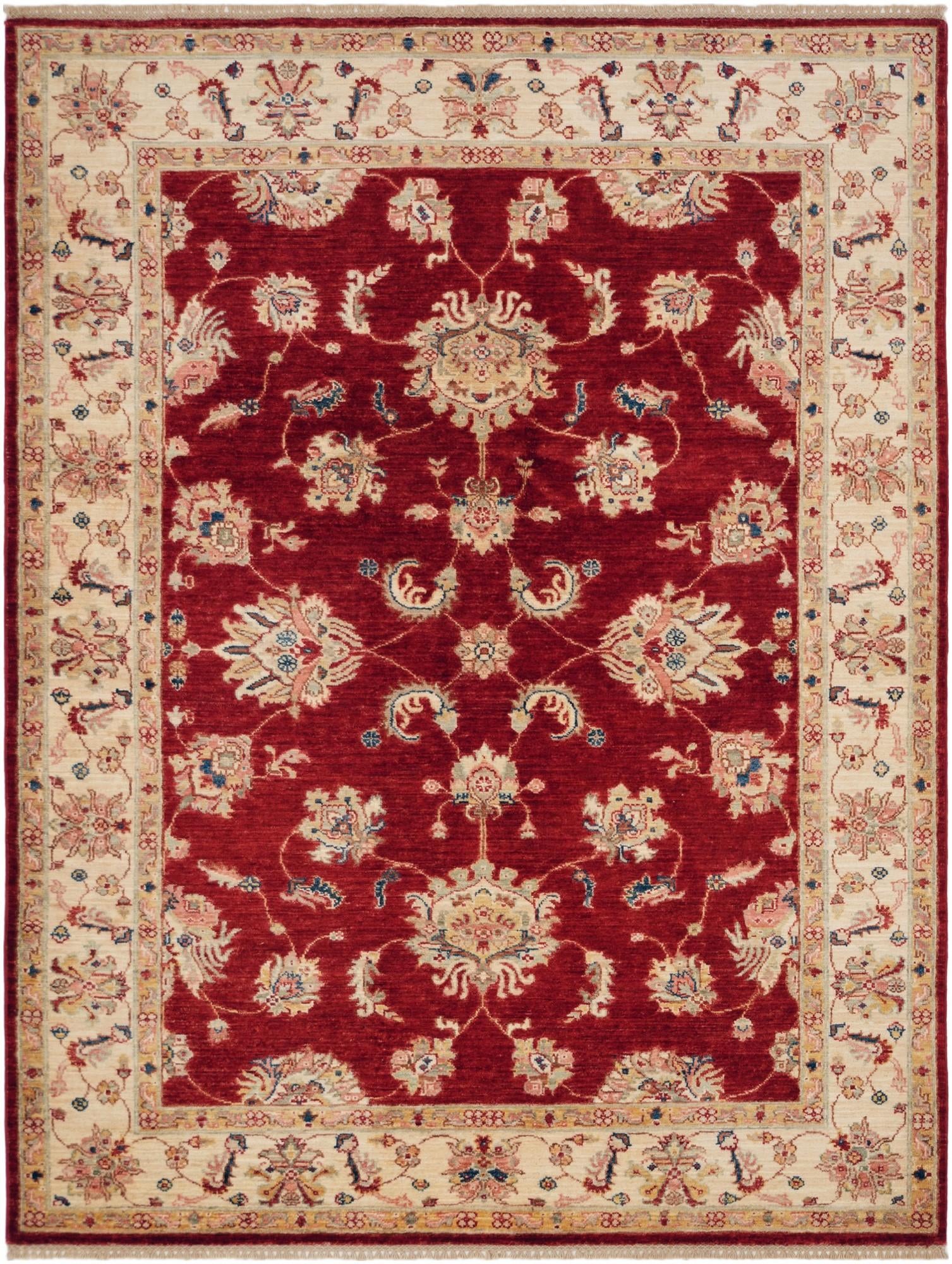 5' 1 x 6' 9 Hand Knotted Ziegler Rug
