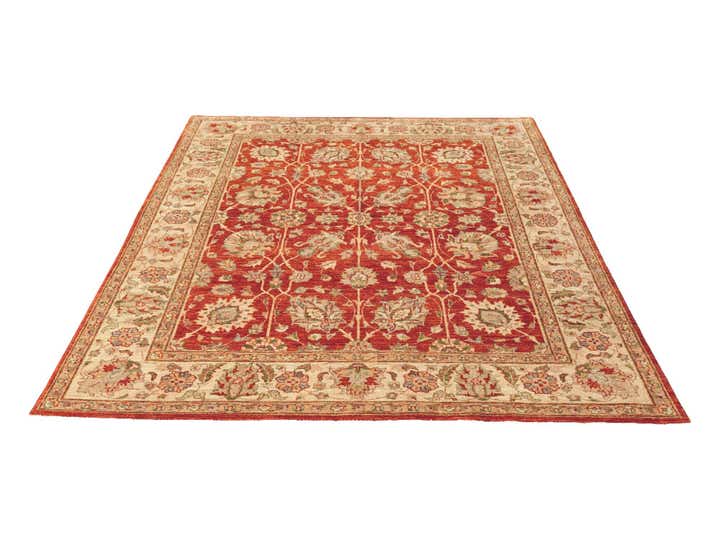 5' 7 x 6' 11 Hand Knotted Ziegler Rug