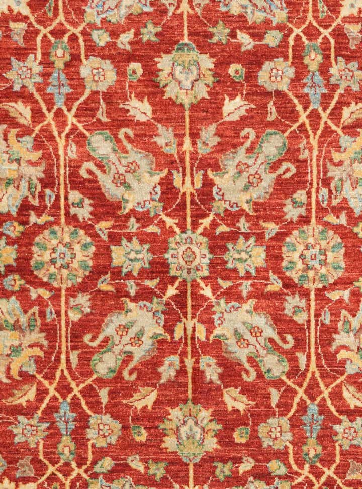 5' 7 x 6' 11 Hand Knotted Ziegler Rug