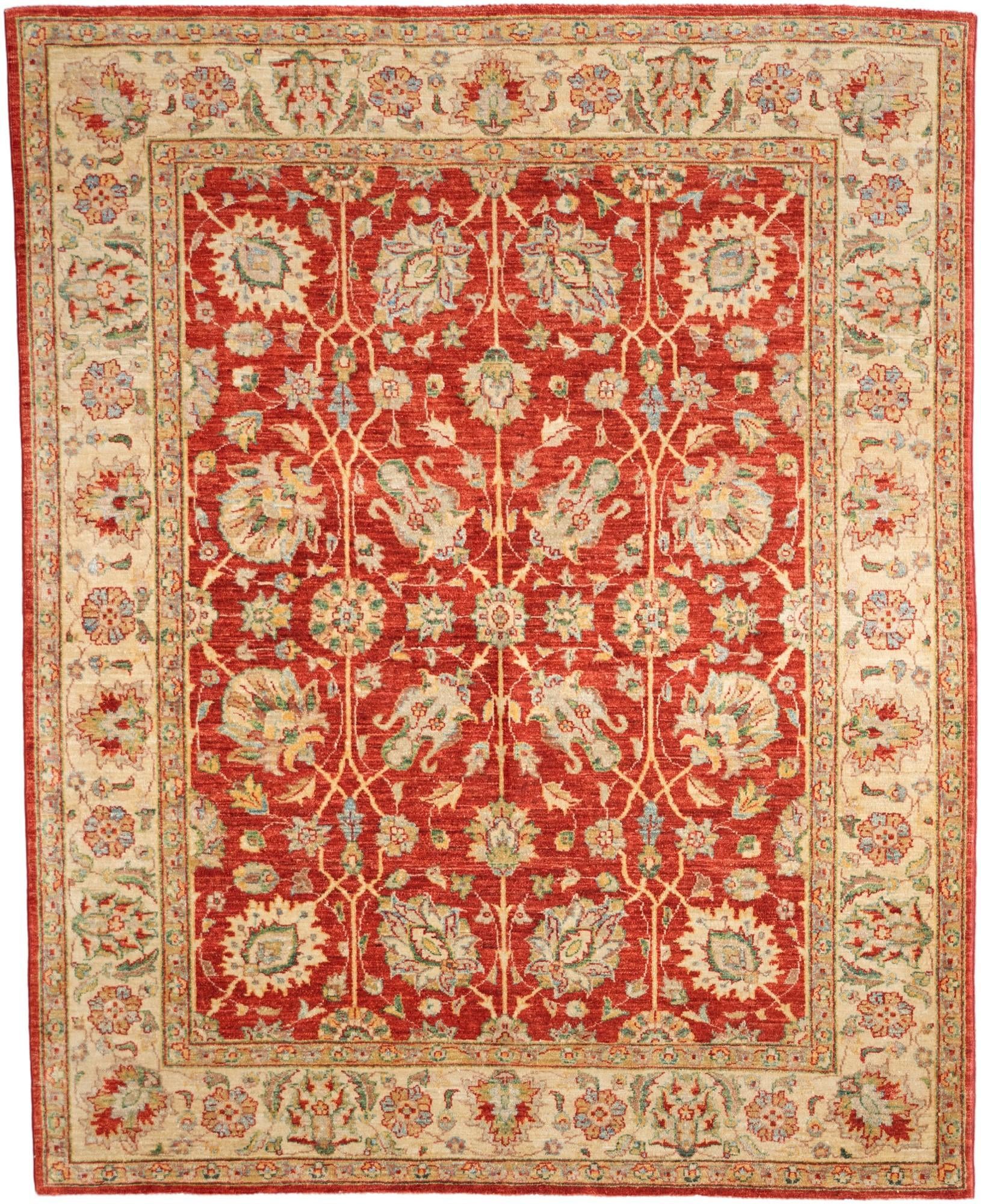 5' 7 x 6' 11 Hand Knotted Ziegler Rug