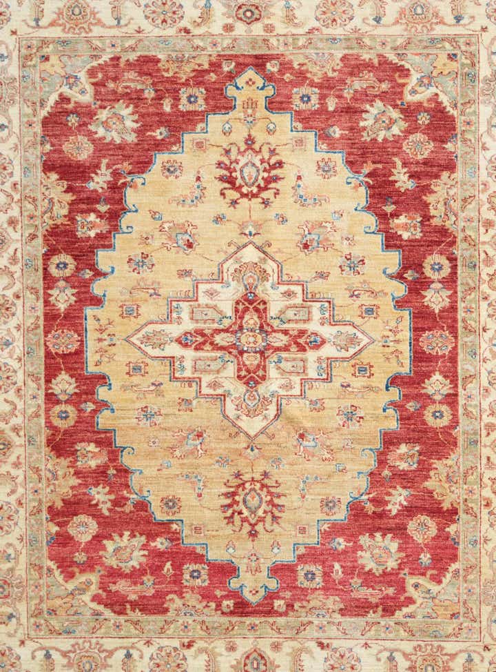 5' 11 x 7' Hand Knotted Ziegler Rug