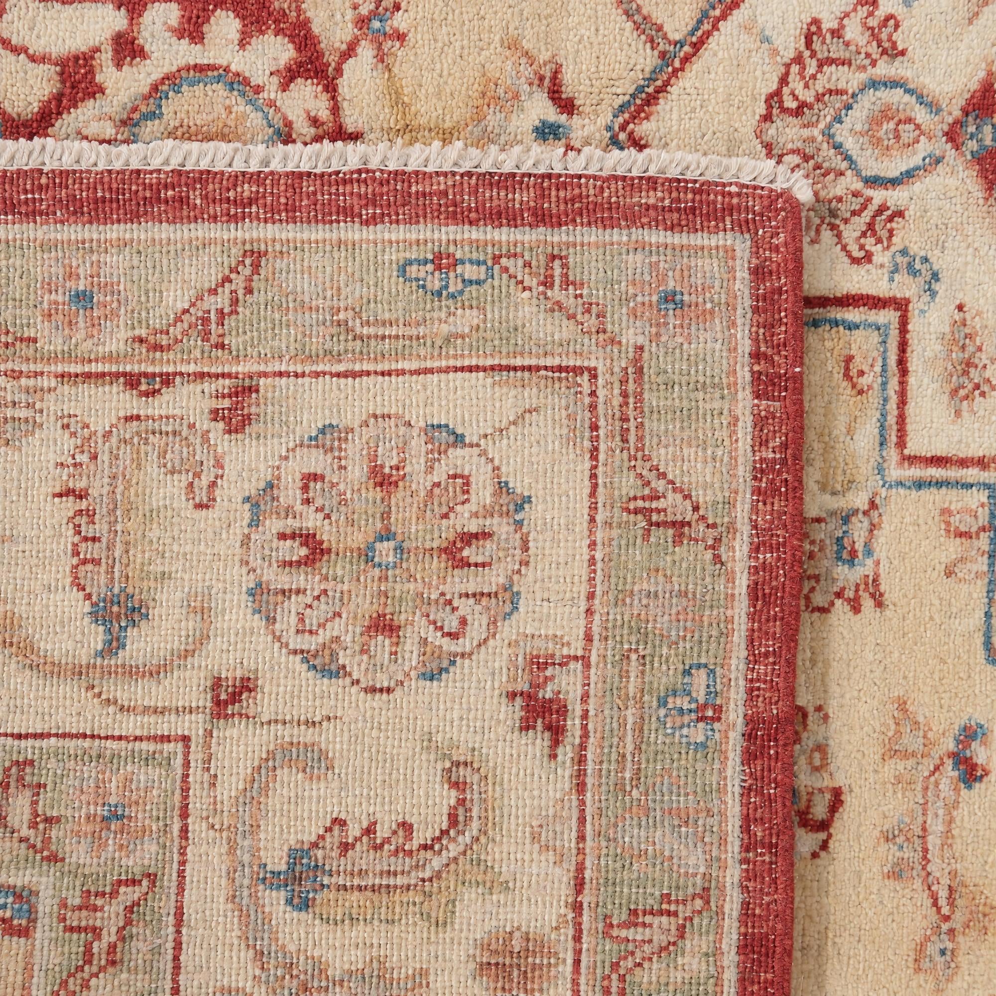 180cm x 215cm Hand Knotted Ziegler Rug