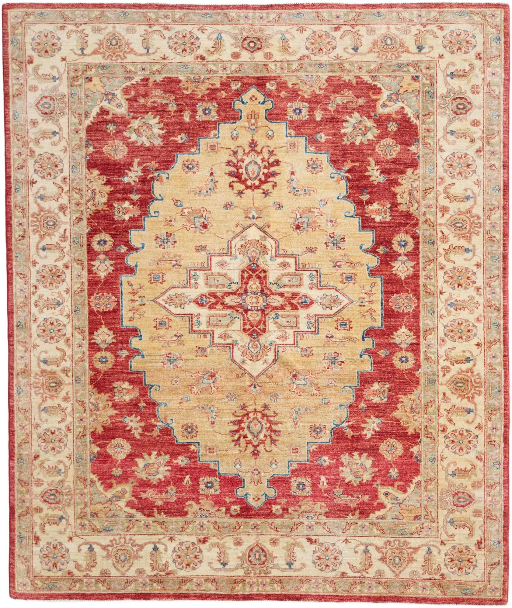 5' 11 x 7' Hand Knotted Ziegler Rug