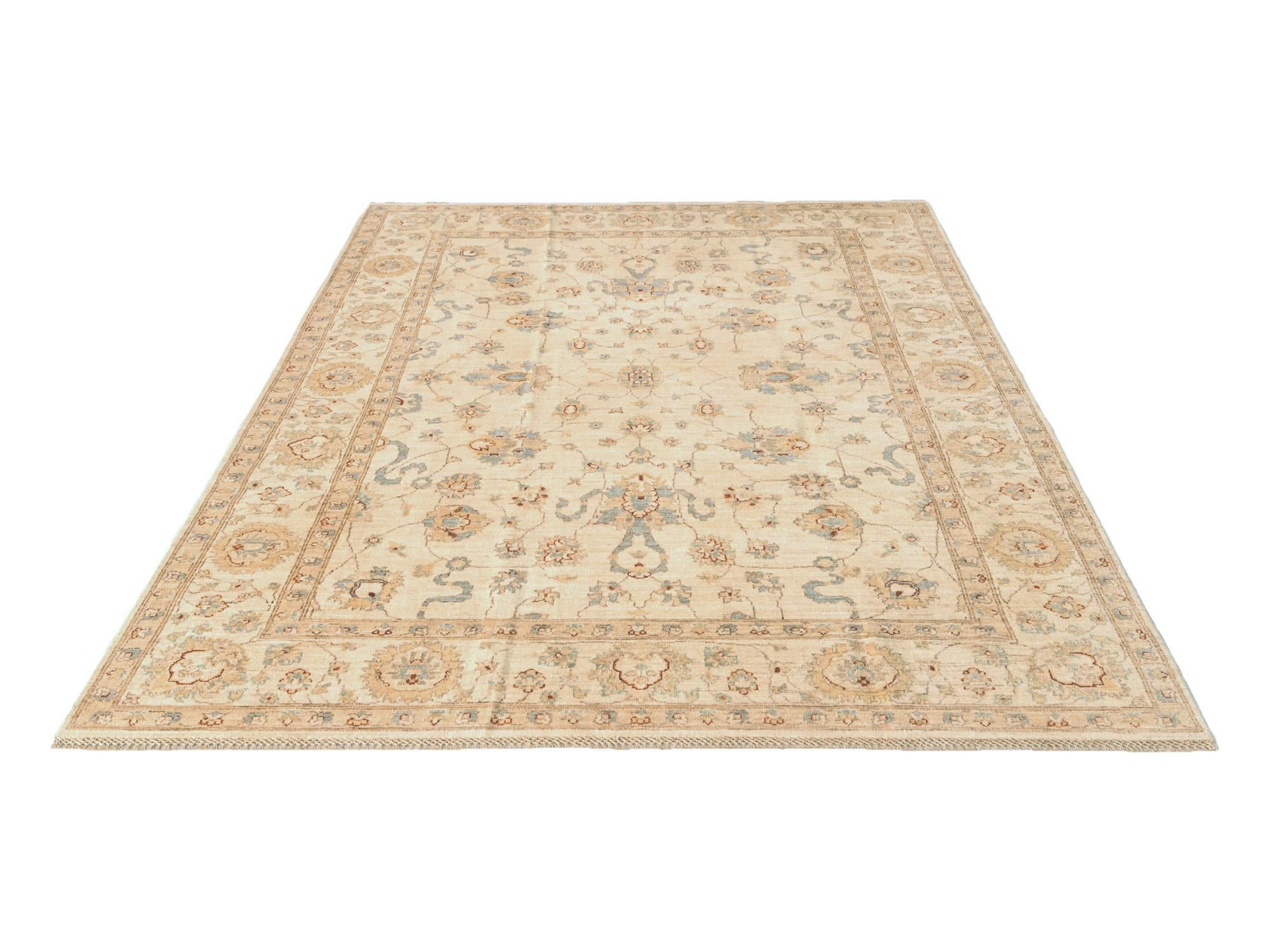 6' 7 x 9' 6 Hand Knotted Ziegler Rug
