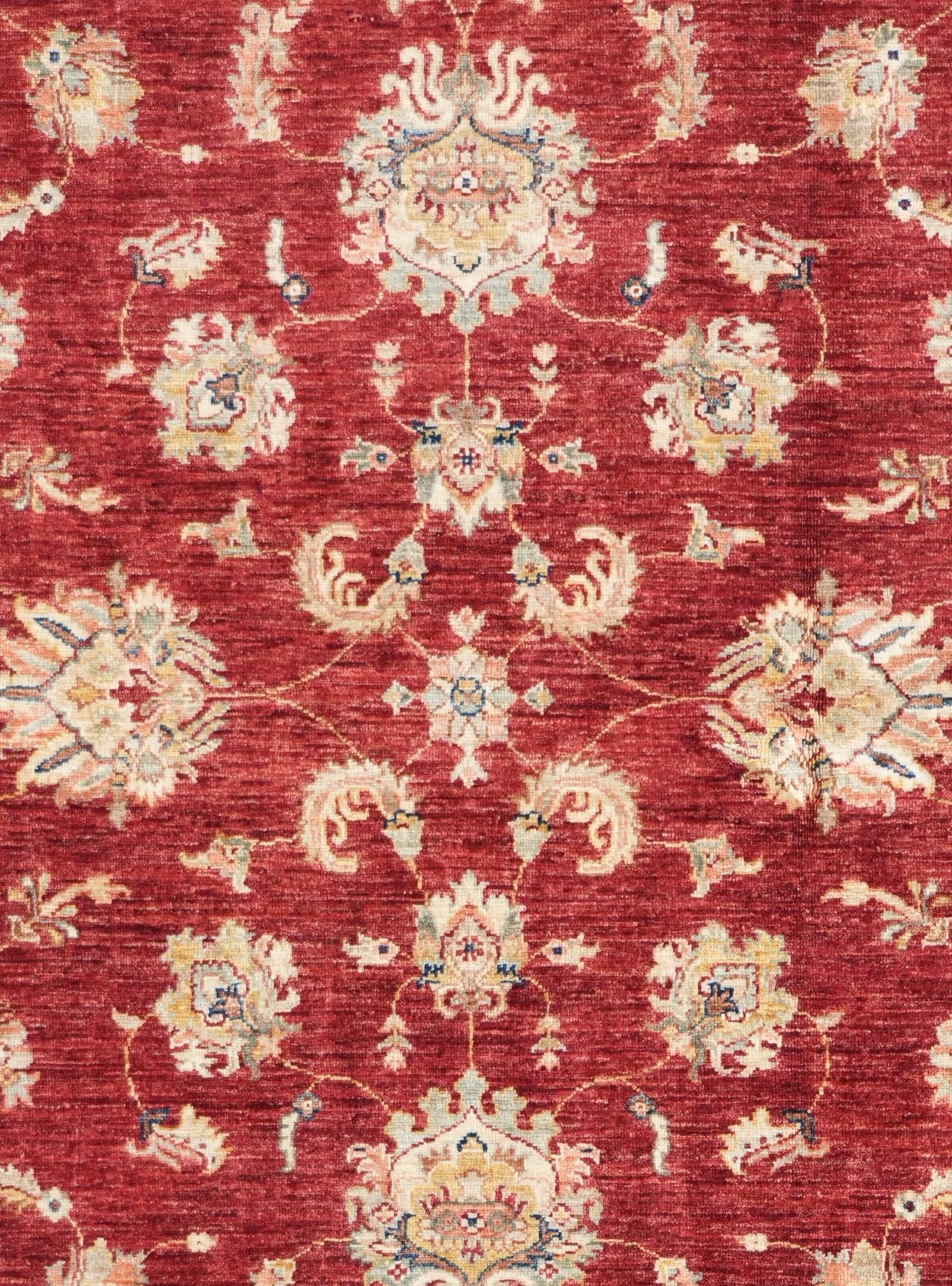 6' 4 x 8' 1 Hand Knotted Ziegler Rug