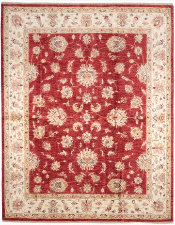6' 4 x 8' 1 Hand Knotted Ziegler Rug