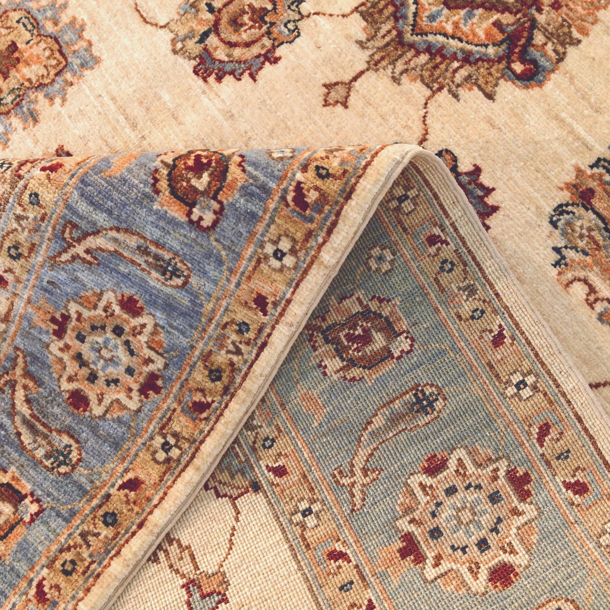 4' 11 x 7' Hand Knotted Ziegler Rug