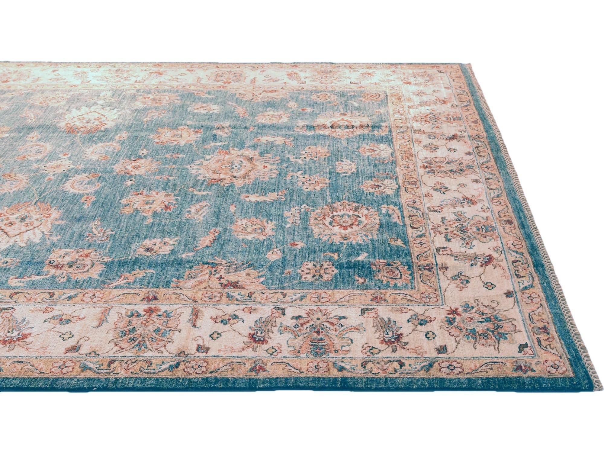 6' 11 x 10' Hand Knotted Ziegler Rug