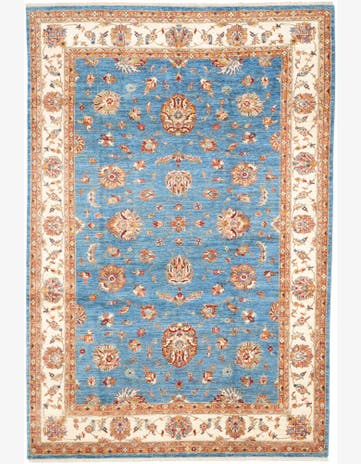 6' 7 x 9' 9 Hand Knotted Ziegler Rug