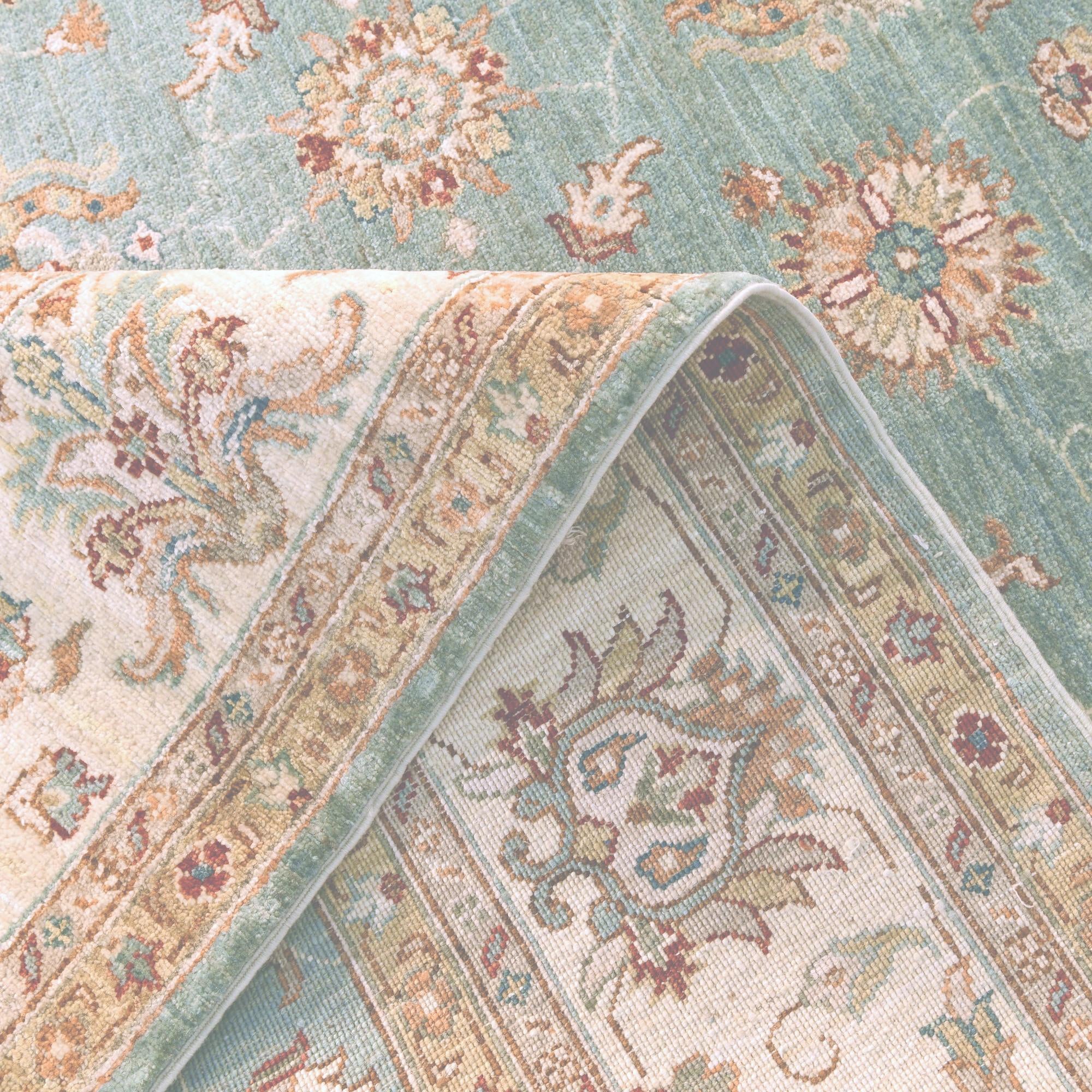 7' 1 x 9' 11 Hand Knotted Ziegler Rug