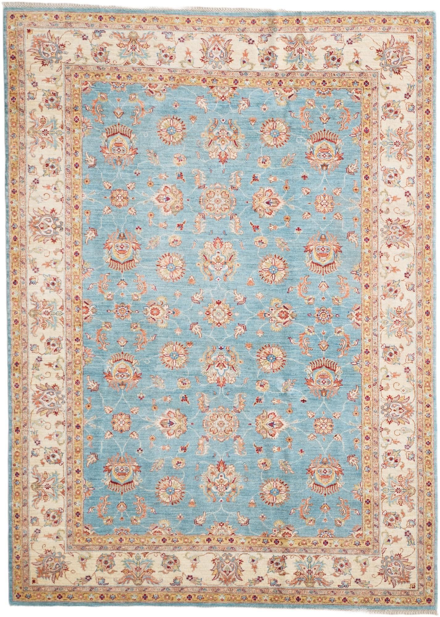 7' 1 x 9' 11 Hand Knotted Ziegler Rug