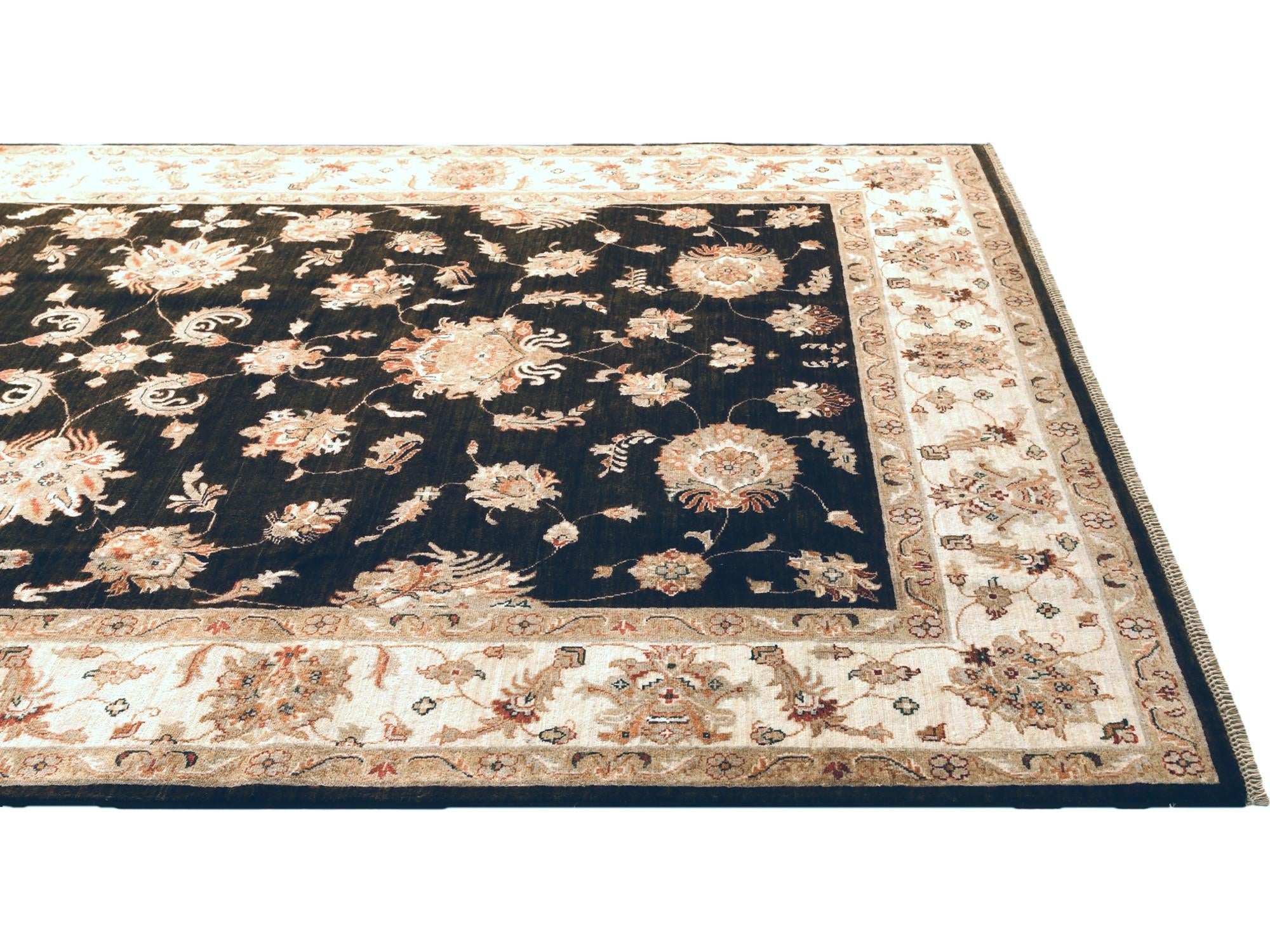 6' 9 x 10' Hand Knotted Ziegler Rug