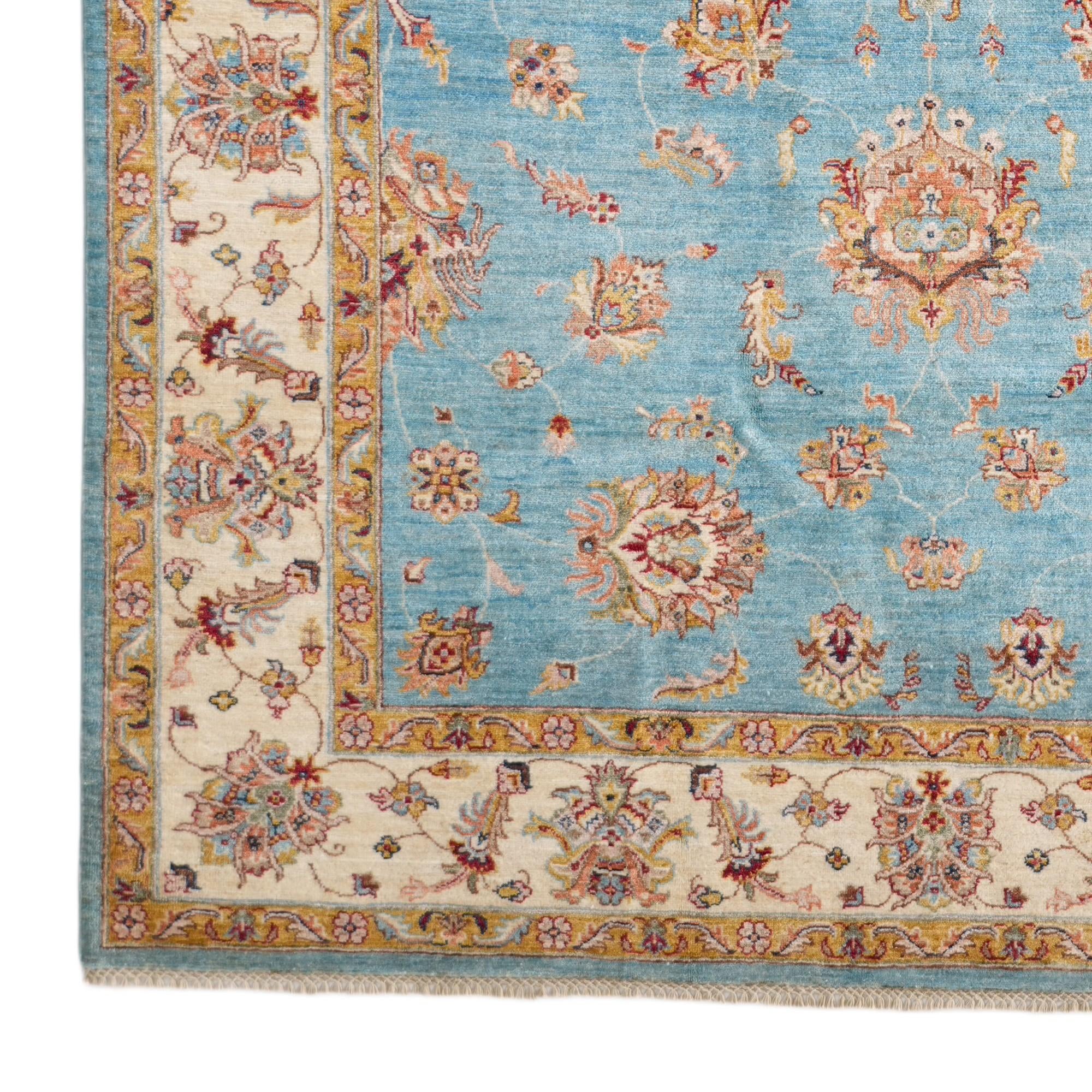 6' 9 x 10' Hand Knotted Ziegler Rug