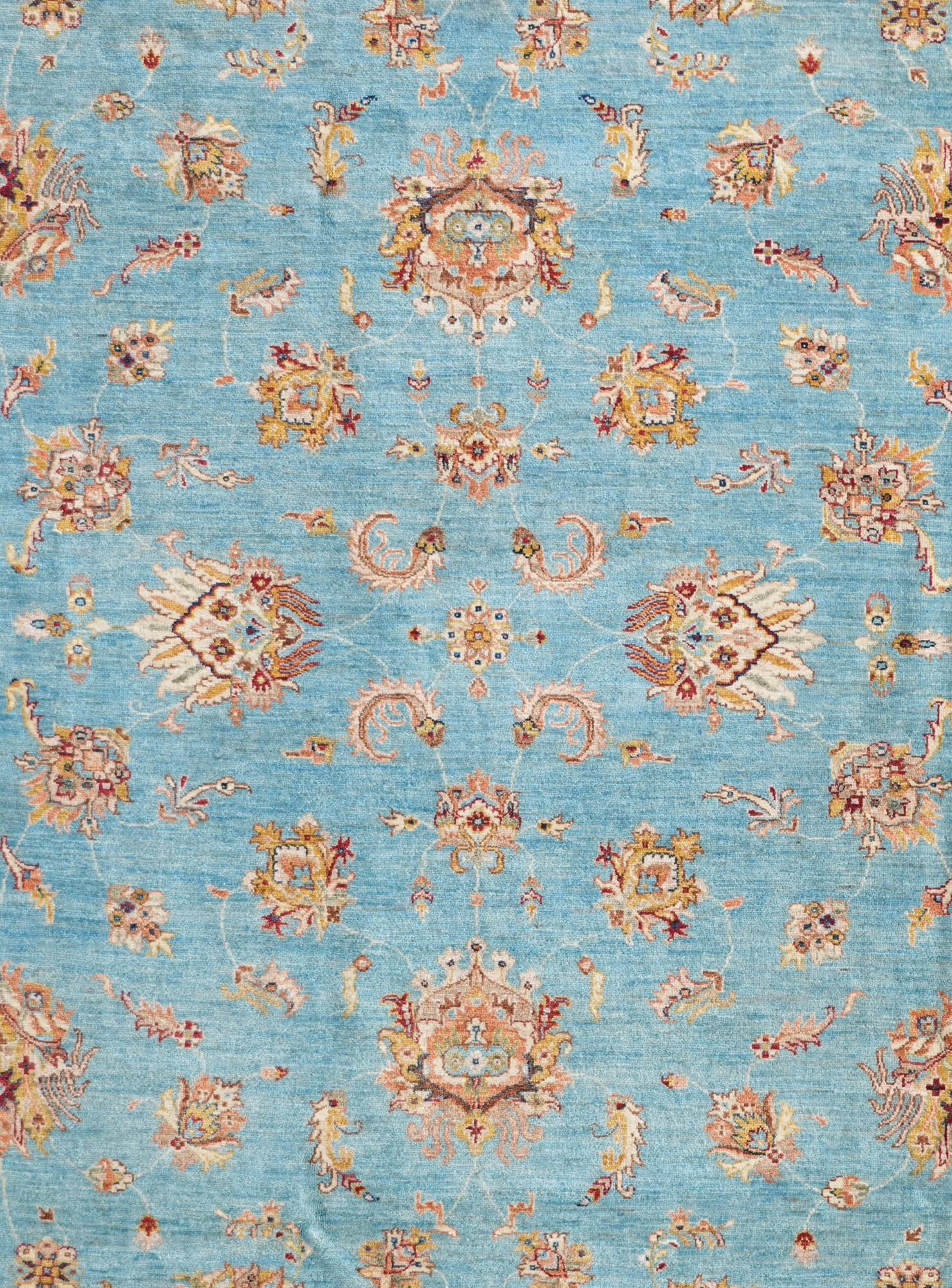 6' 9 x 10' Hand Knotted Ziegler Rug